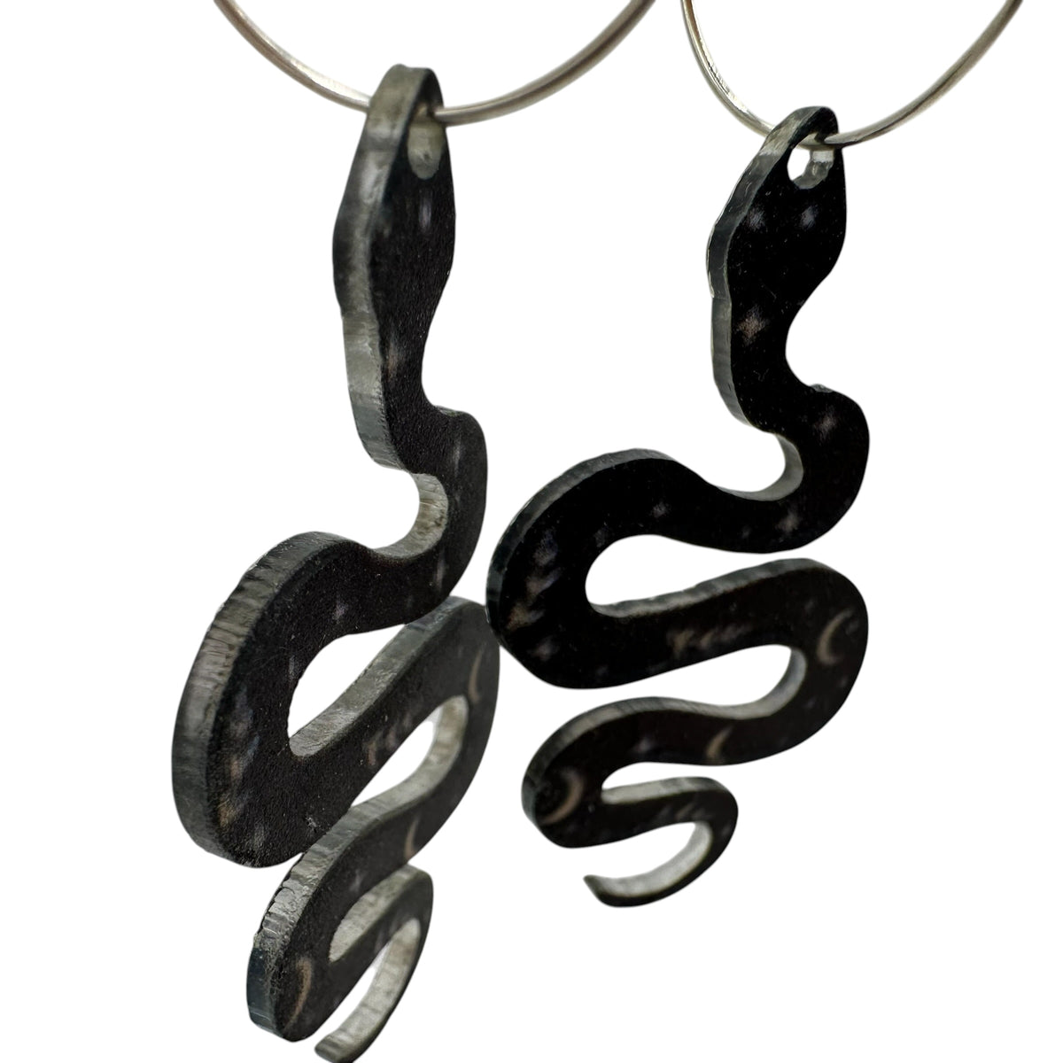 Celestial Snake Charm Earrings