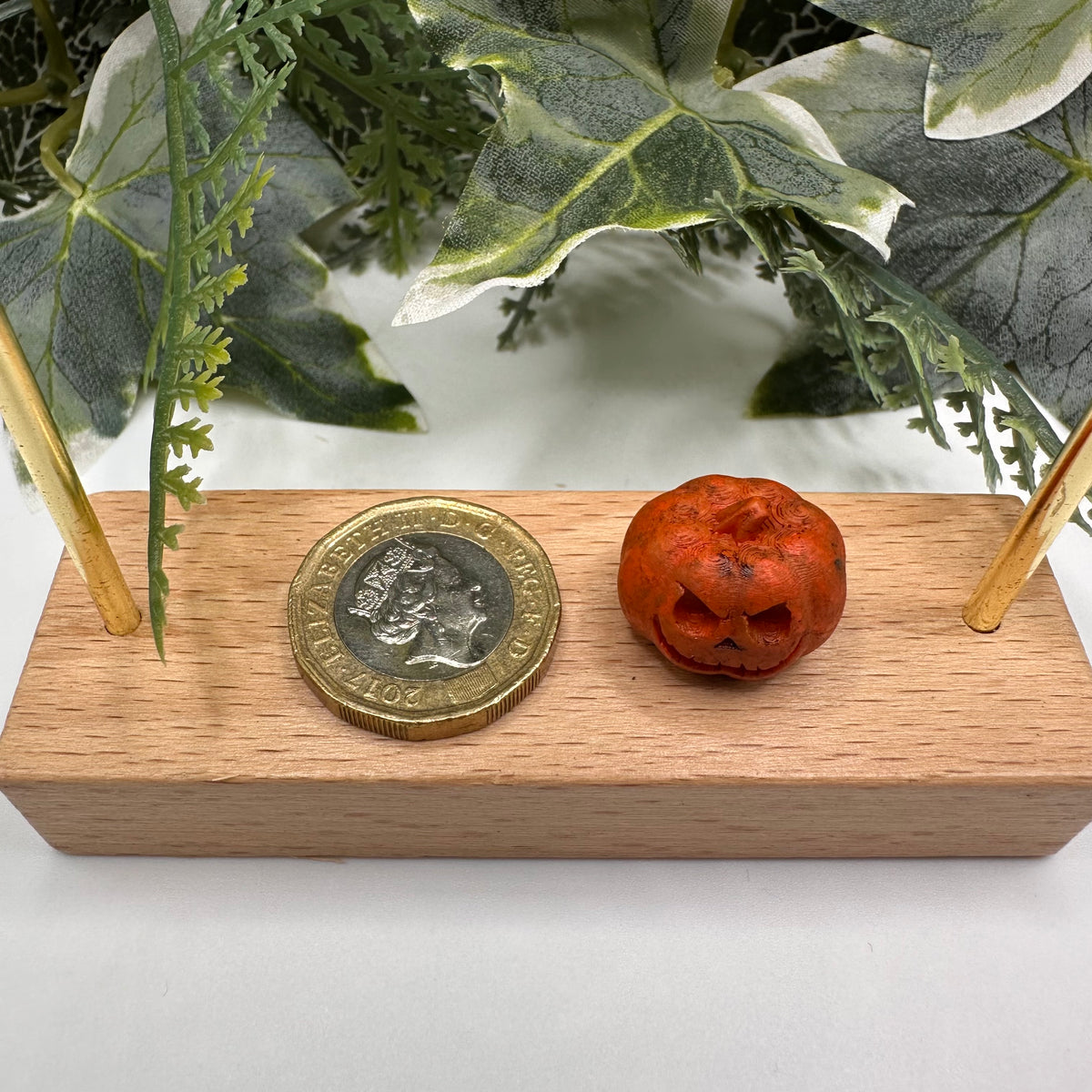 Mini orange pumpkin Halloween decoration — Rebel Aura handmade jewellery