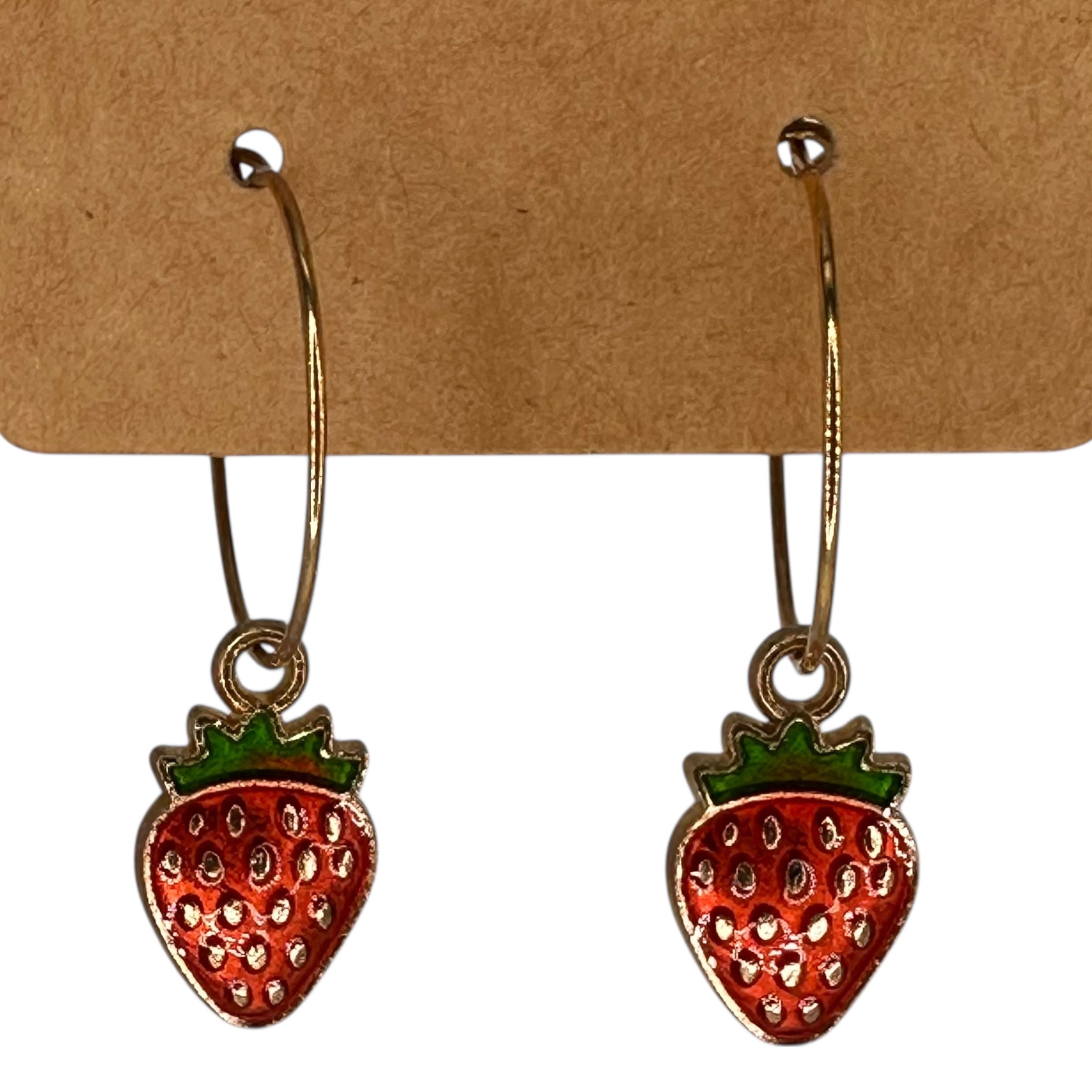 Strawberry Charm Earrings
