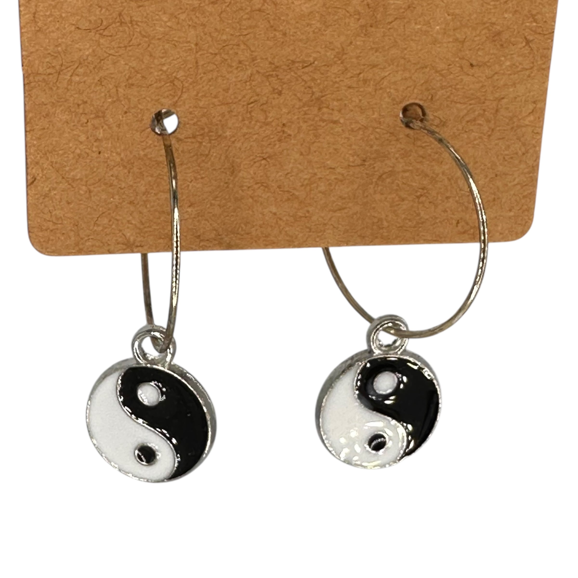 Mini Yin Yang Charm Earrings