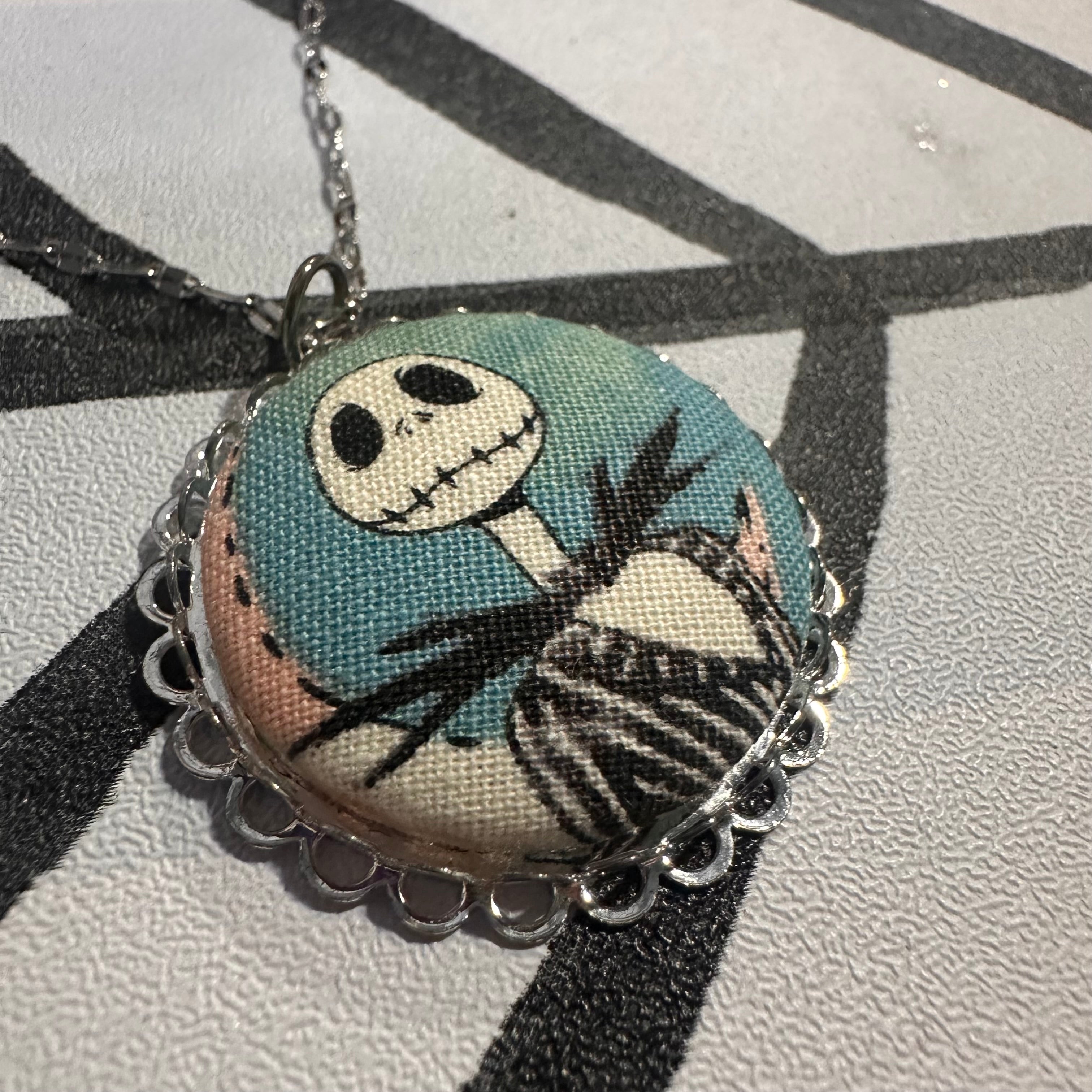 The Nightmare Before Christmas ~ Jack & Sally Necklaces