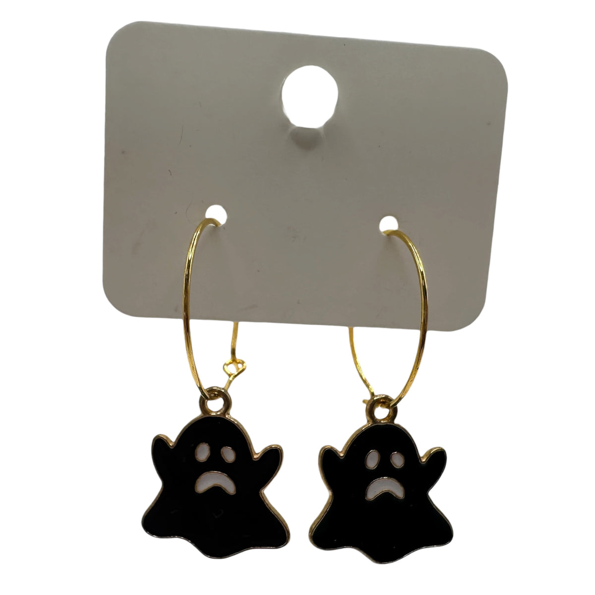 Wobbly Ghost Charm Earrings