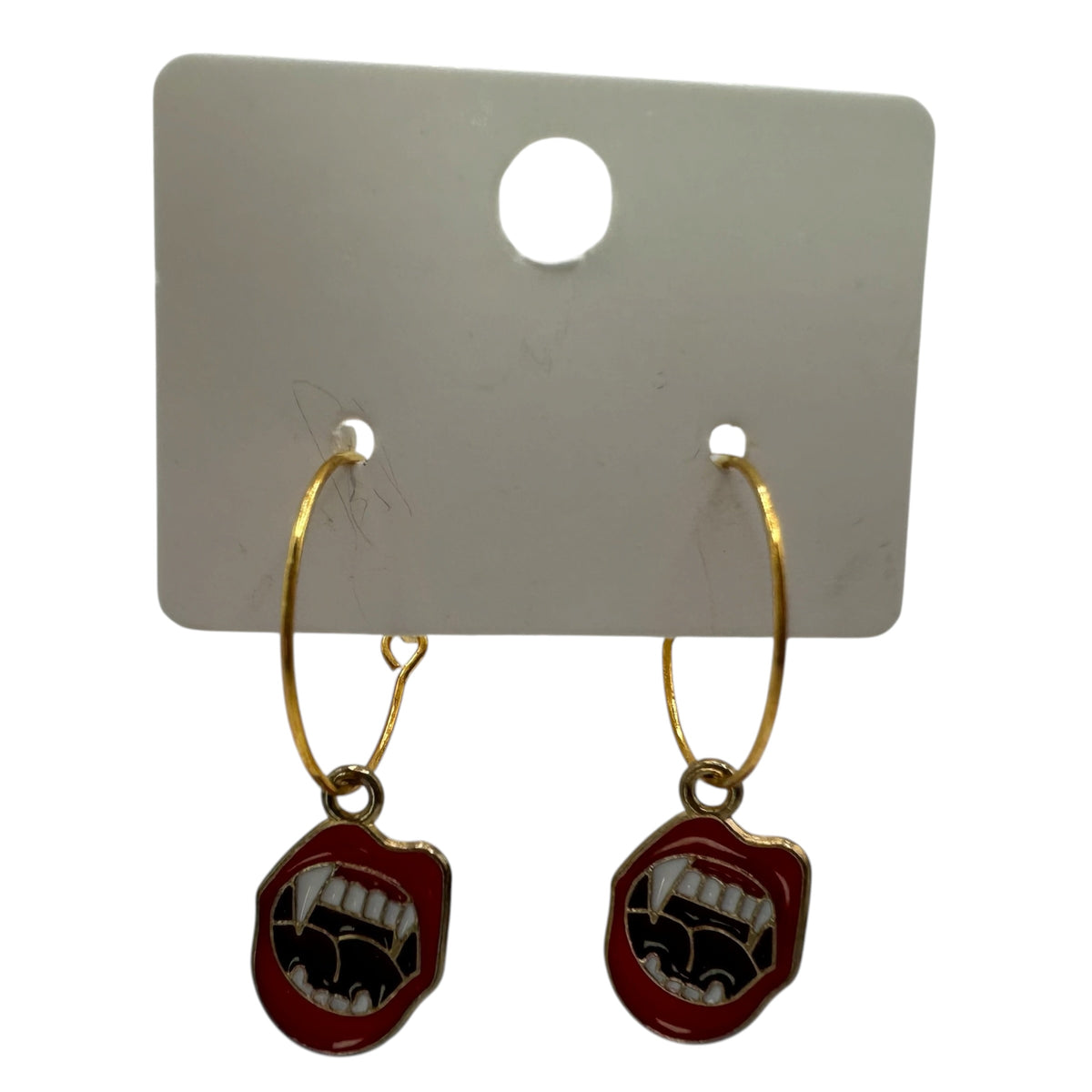 Vampire Bite Charm Earrings