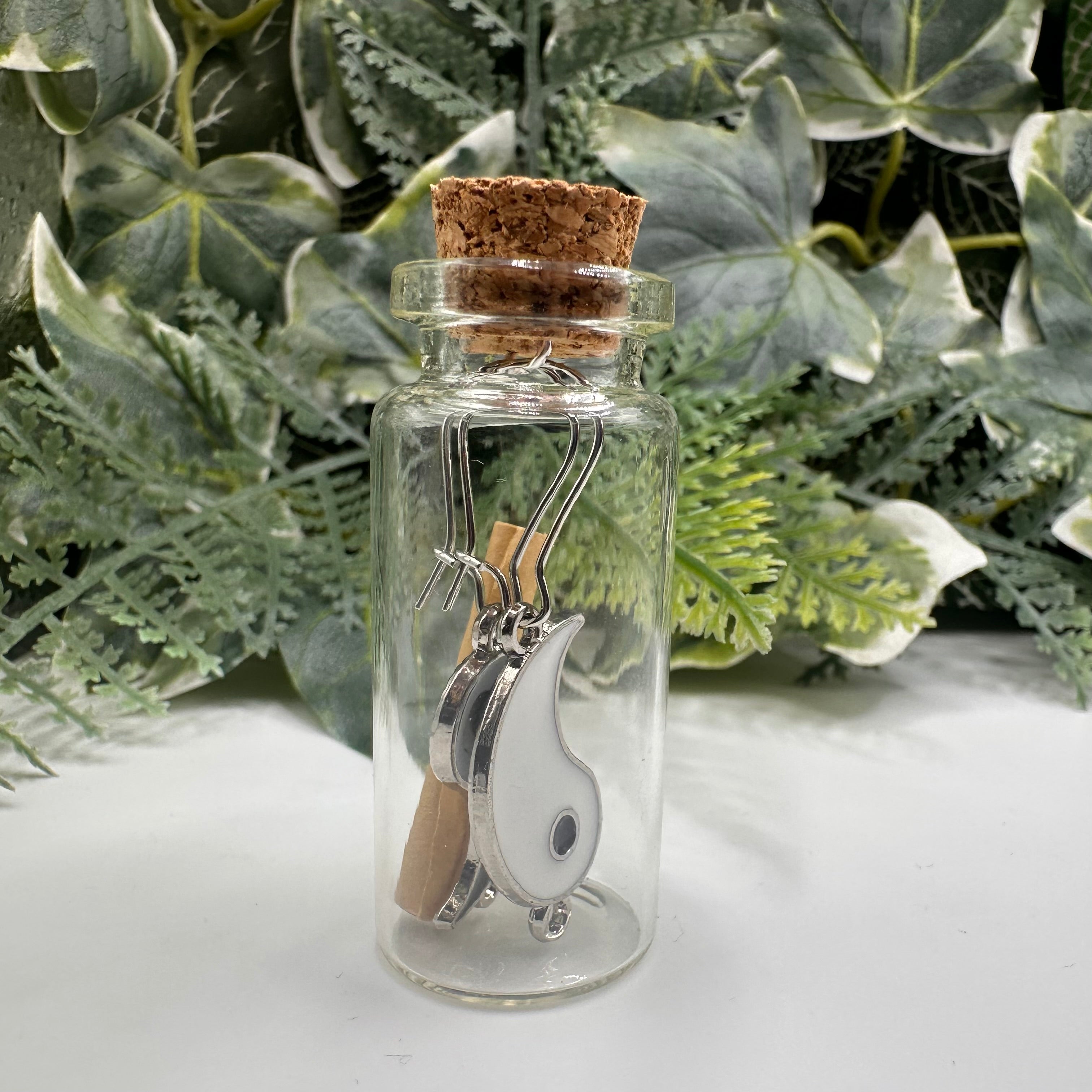 Yin Yang Bottled Charm Earrings