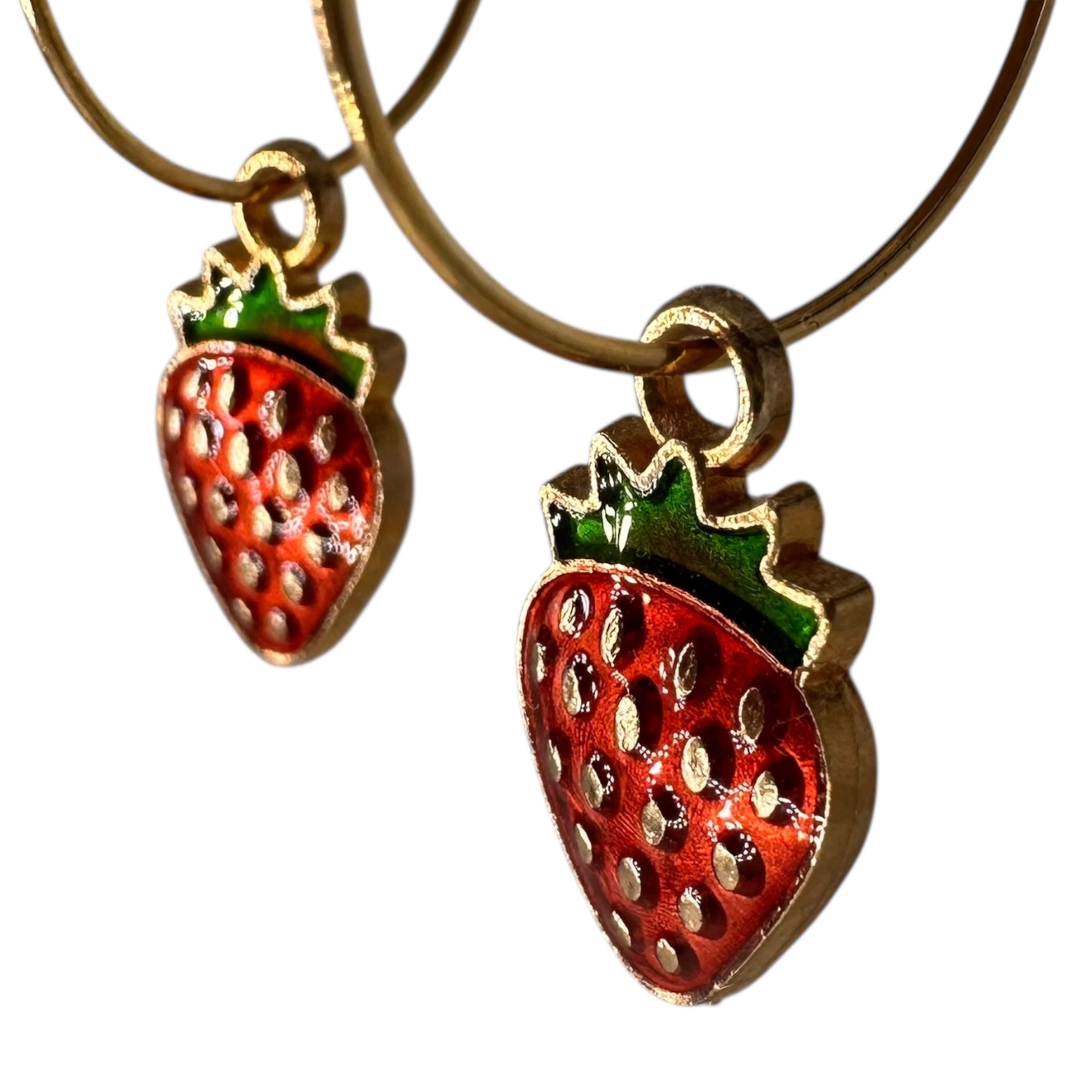 Strawberry Charm Earrings