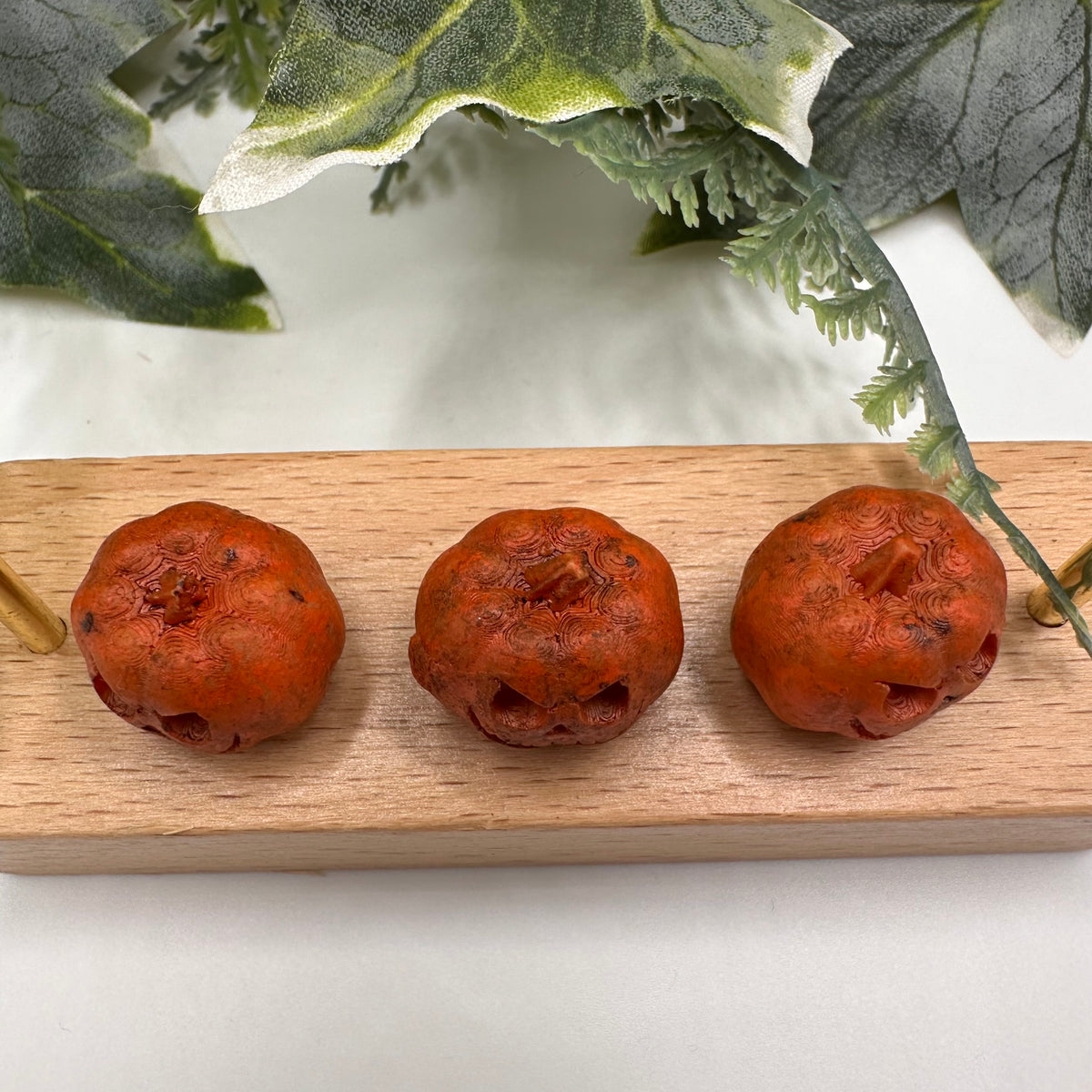 Mini orange pumpkin Halloween decoration — Rebel Aura handmade jewellery