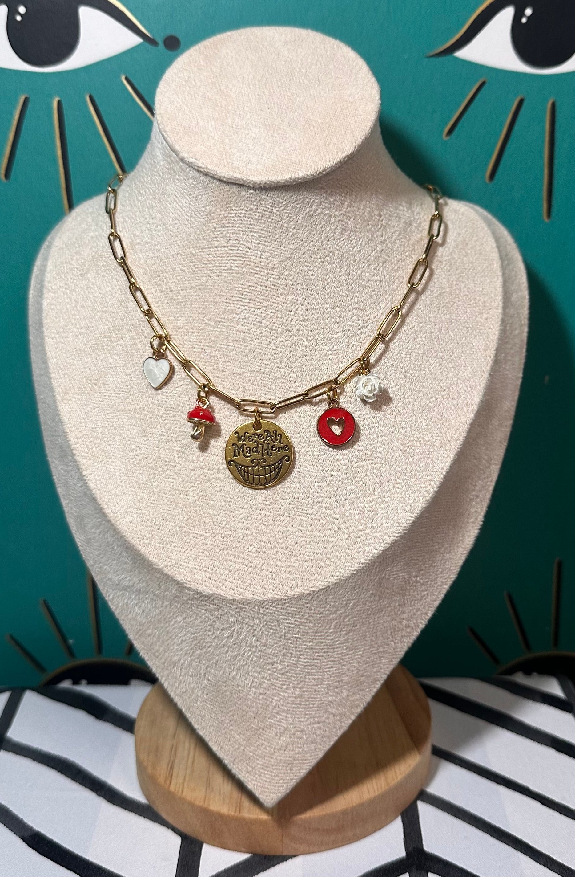 We’re All Mad Here Multi-Charm Necklace