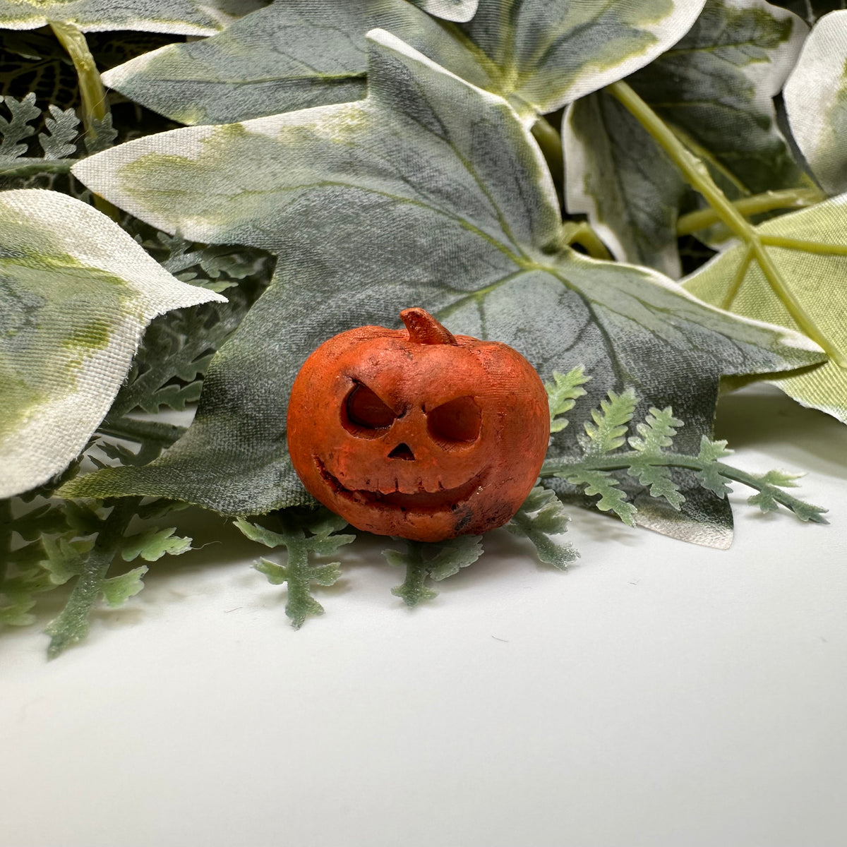 Mini orange pumpkin Halloween decoration — Rebel Aura handmade jewellery