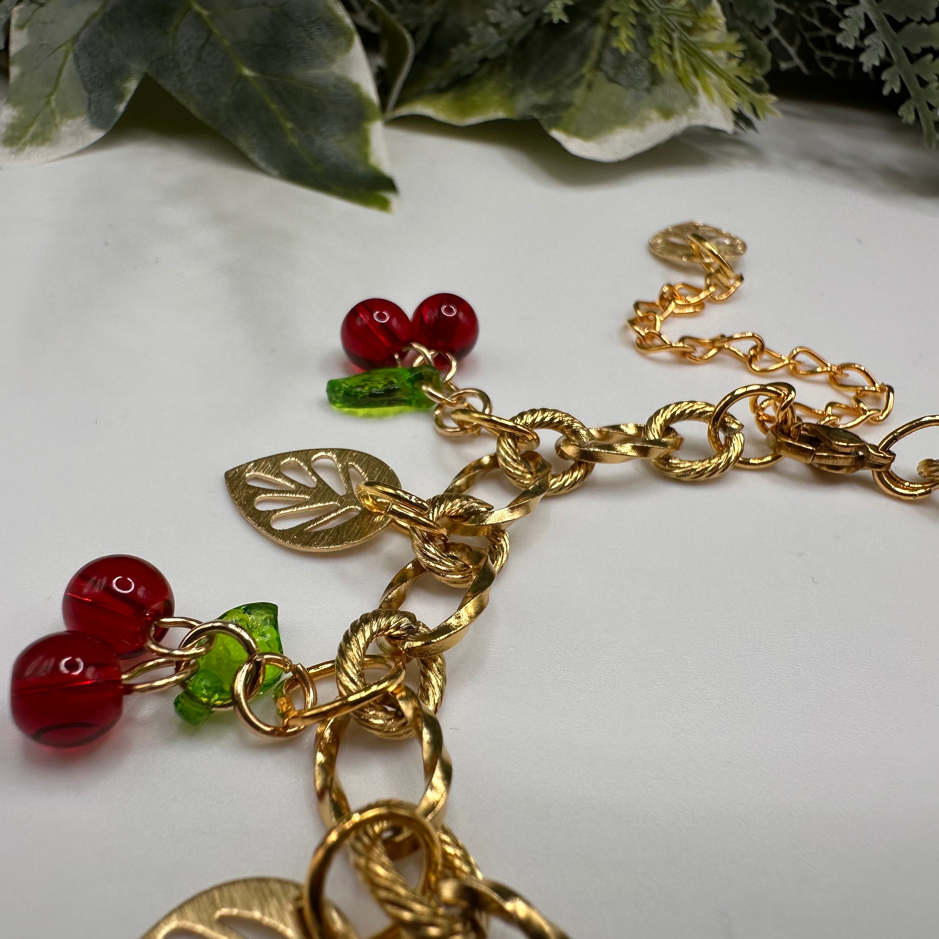 Cherry Garden Charm Bracelet