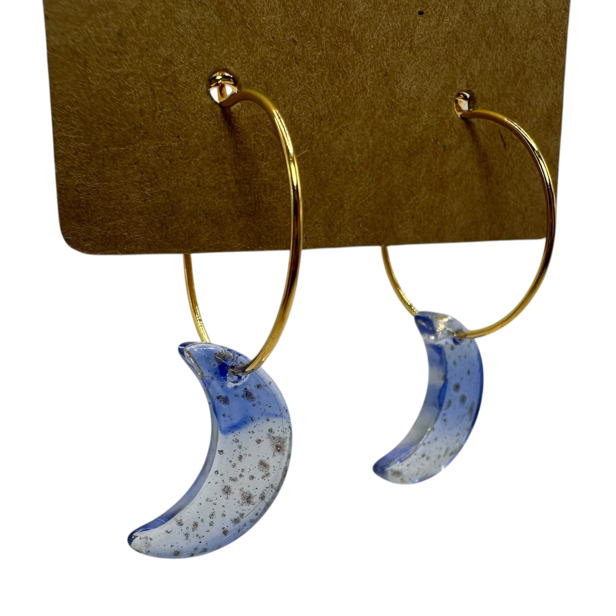Midnight Moon Charm Earrings