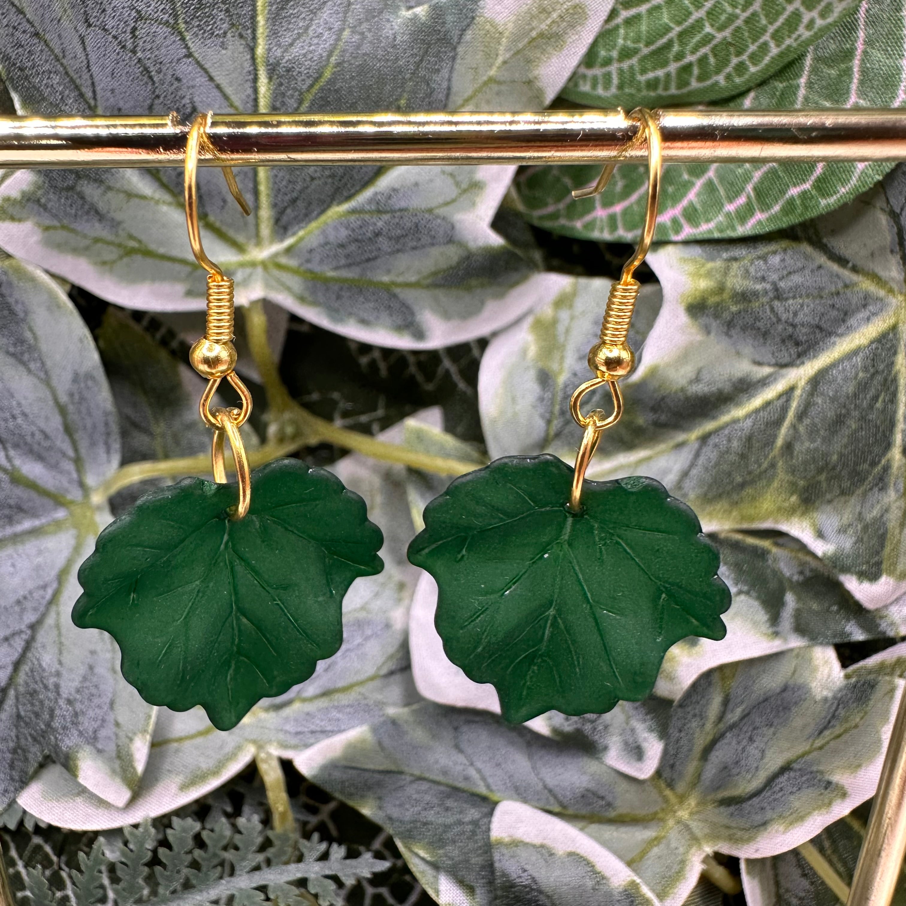 Deep Green Autumn Leaves