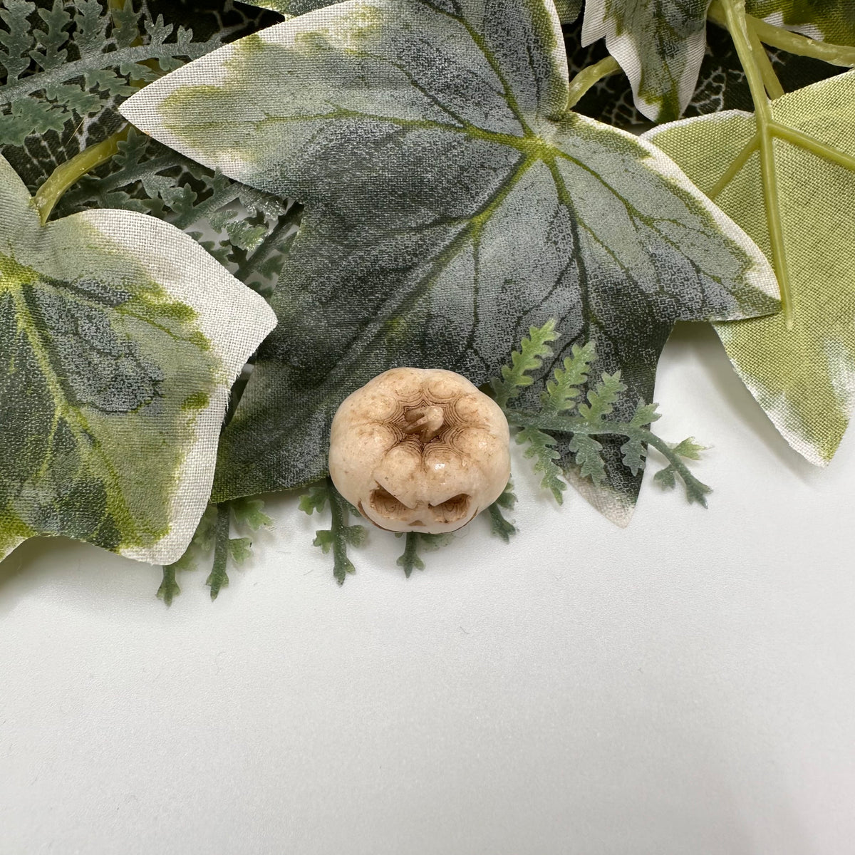 Mini white pumpkin Halloween decoration — Rebel Aura handmade jewellery