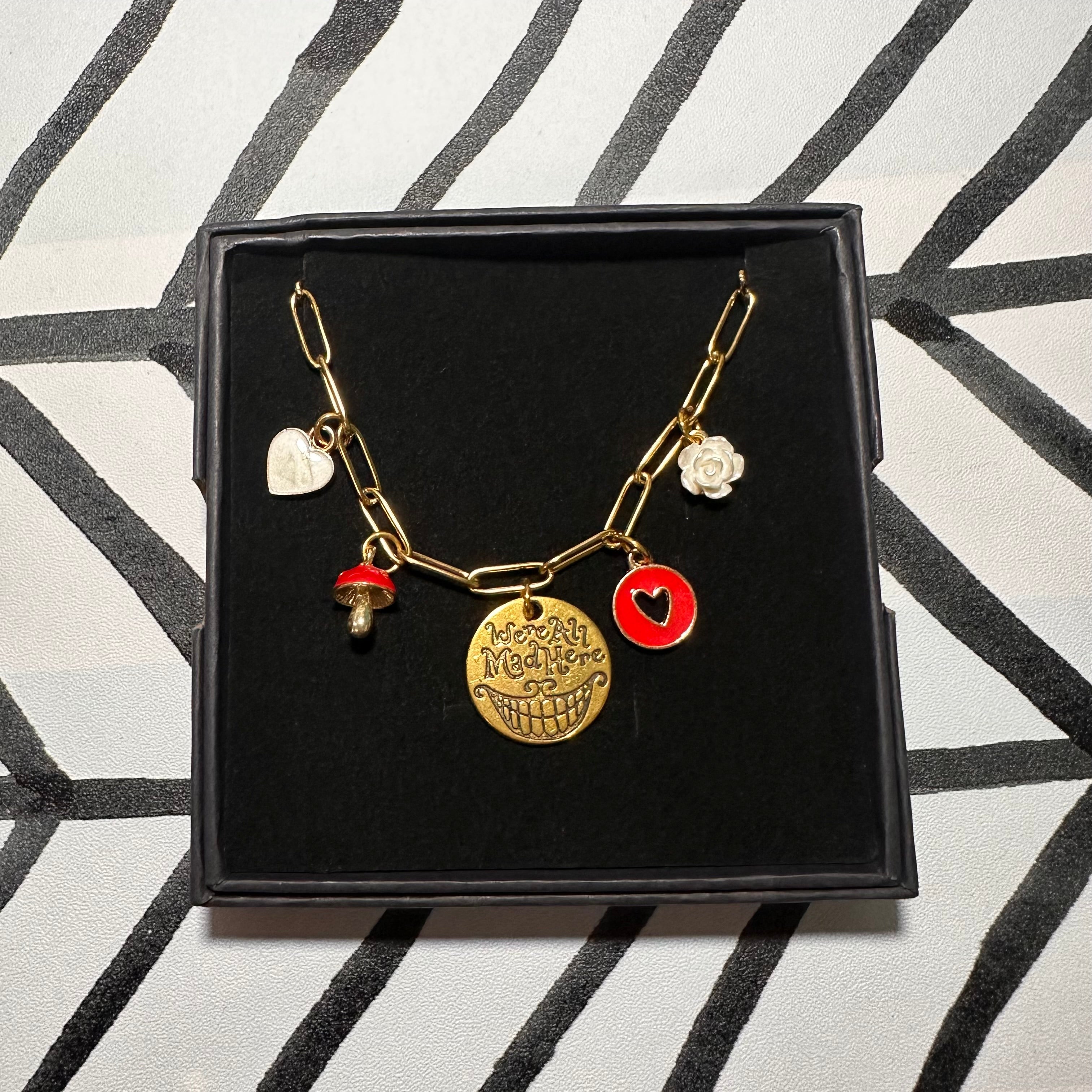 We’re All Mad Here Multi-Charm Necklace