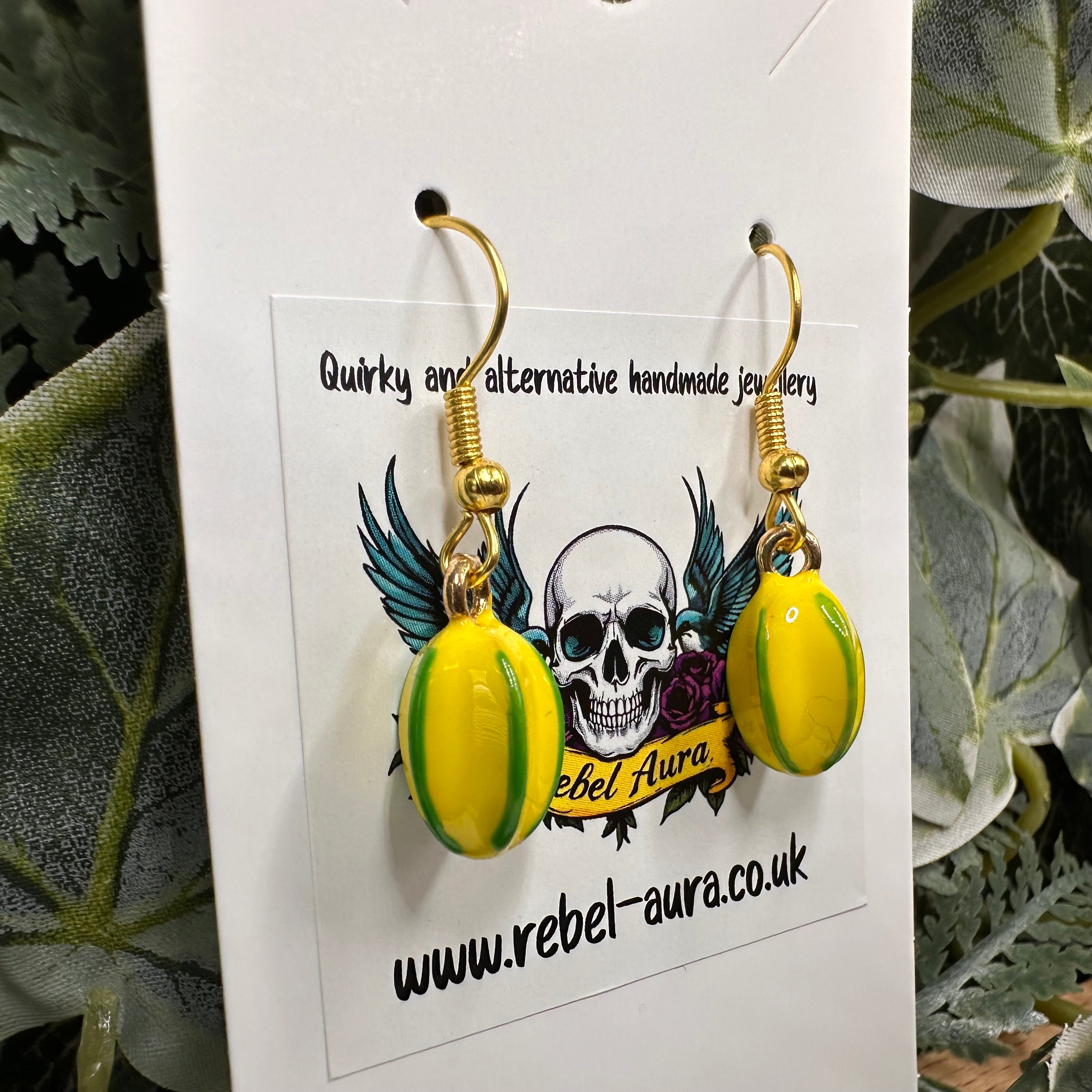 Star Fruit Charm Earrings