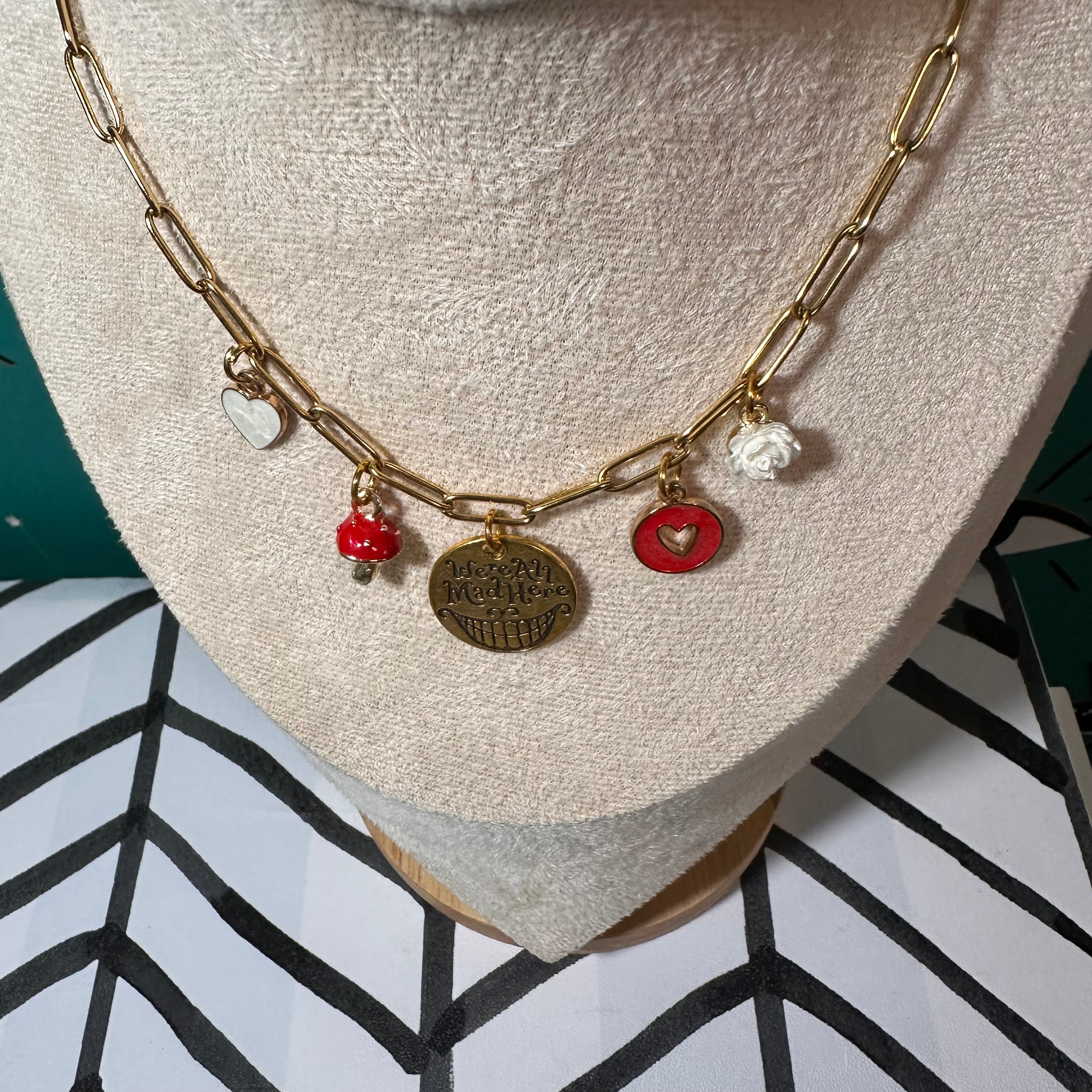 We’re All Mad Here Multi-Charm Necklace