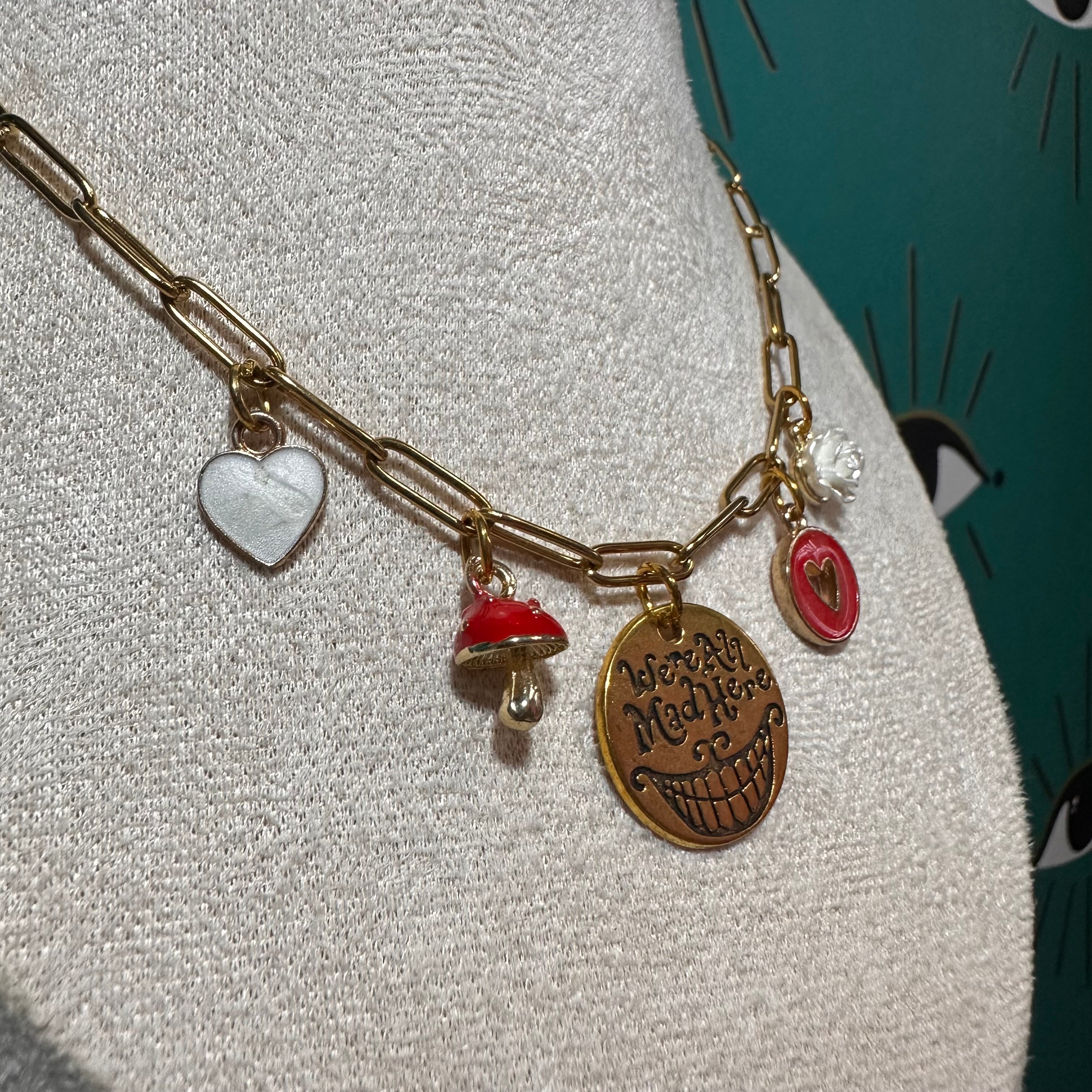 We’re All Mad Here Multi-Charm Necklace