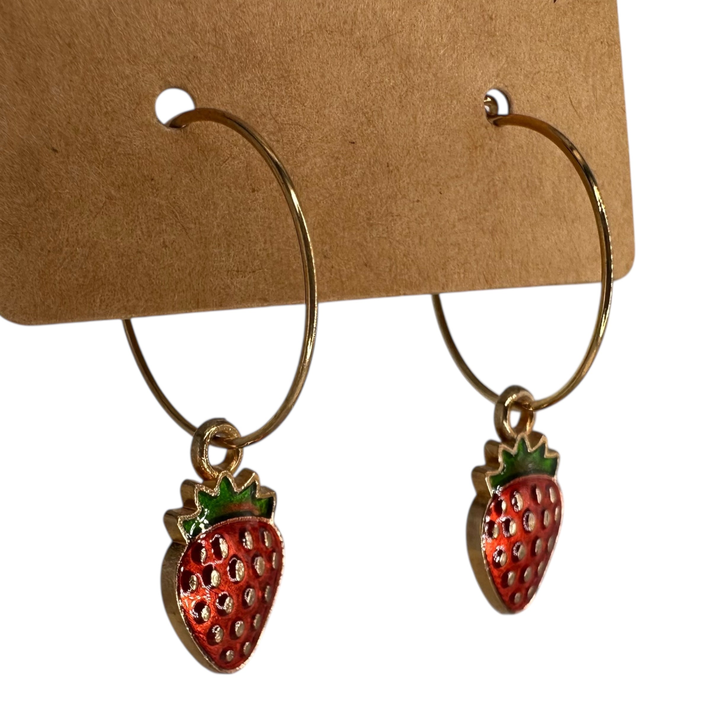 Strawberry Charm Earrings