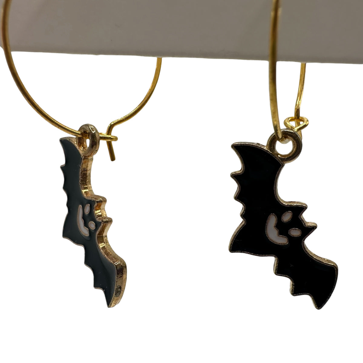 Eerie Bat Charm Earrings