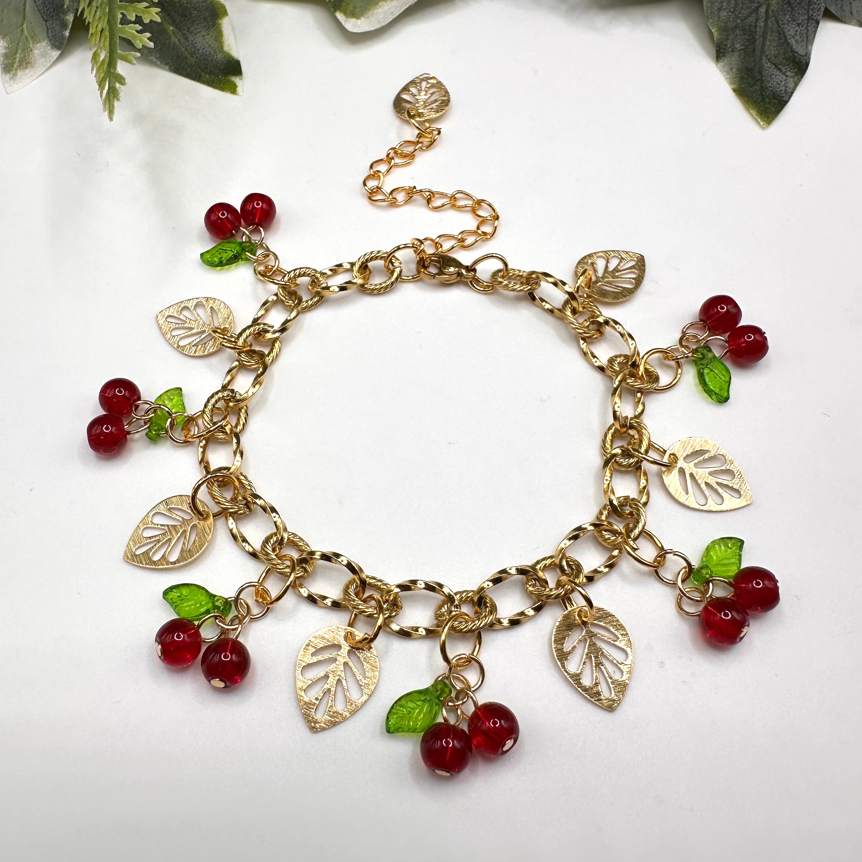 Cherry Garden Charm Bracelet