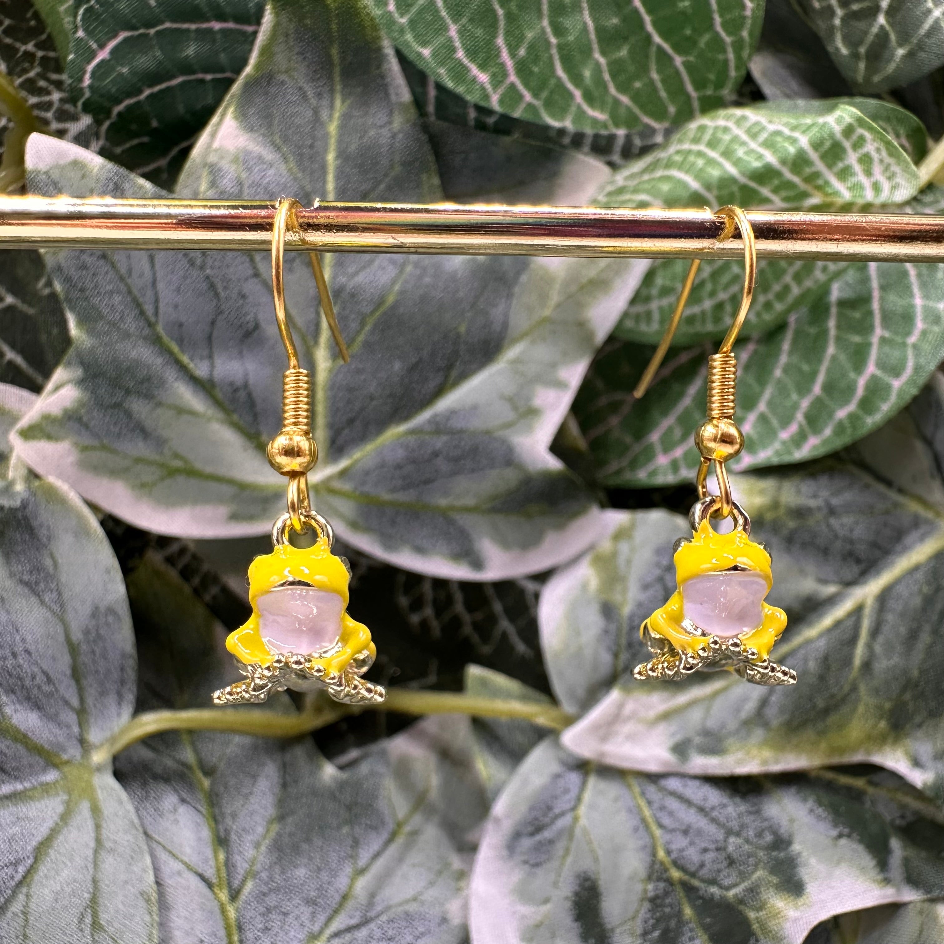 Frog Charm Earrings