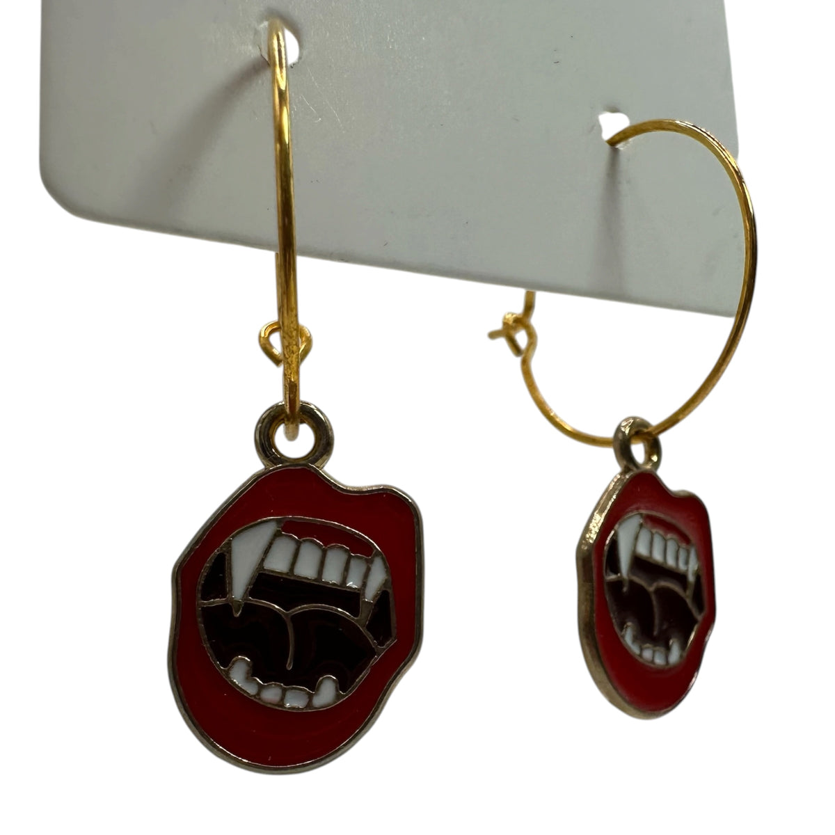 Vampire Bite Charm Earrings