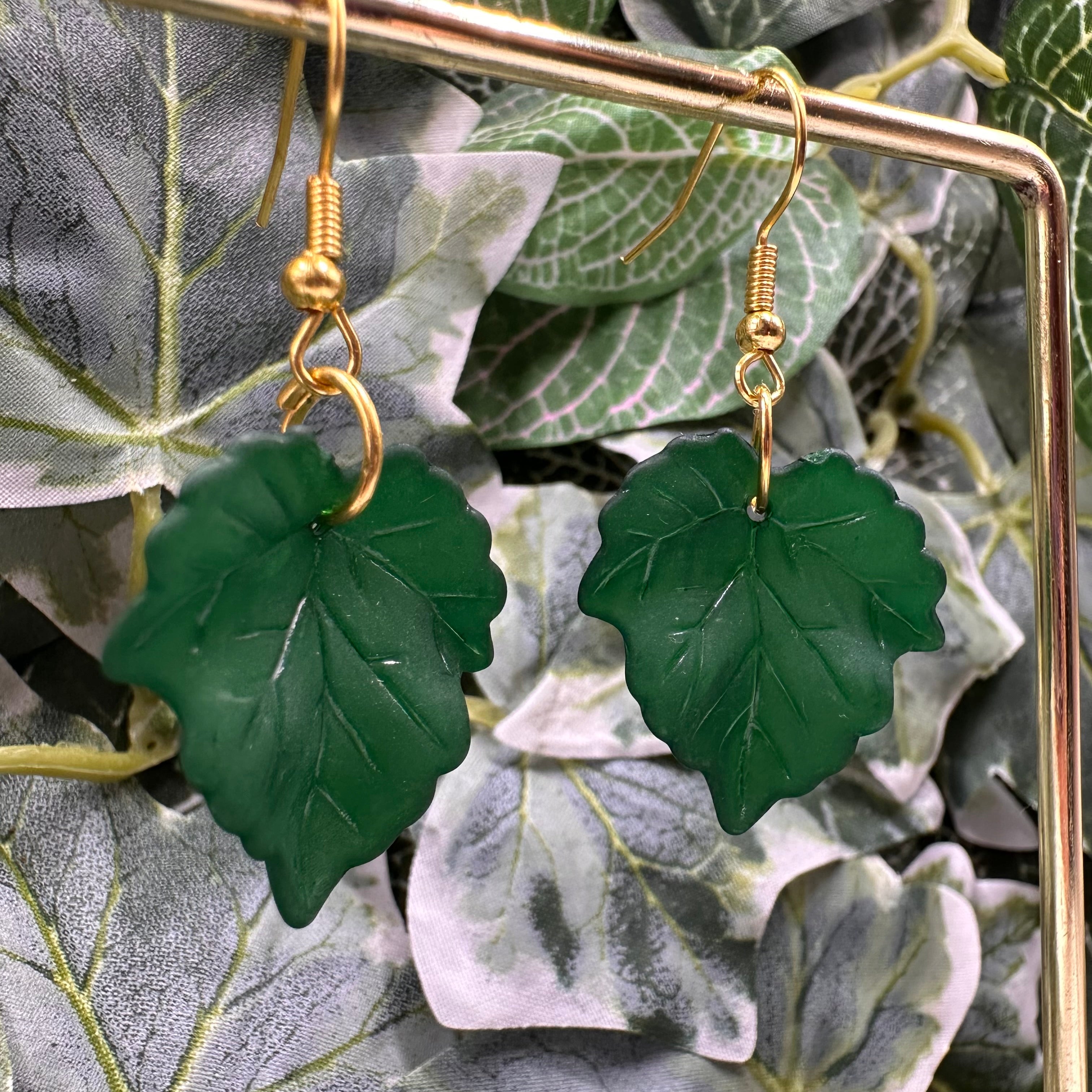 Deep Green Autumn Leaves