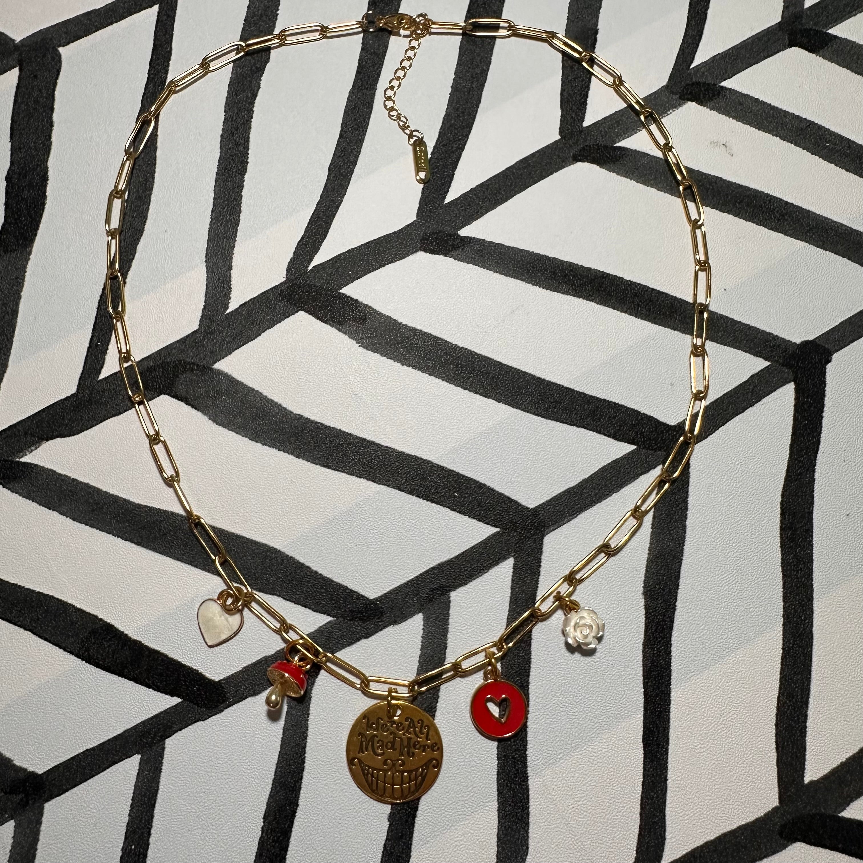 We’re All Mad Here Multi-Charm Necklace