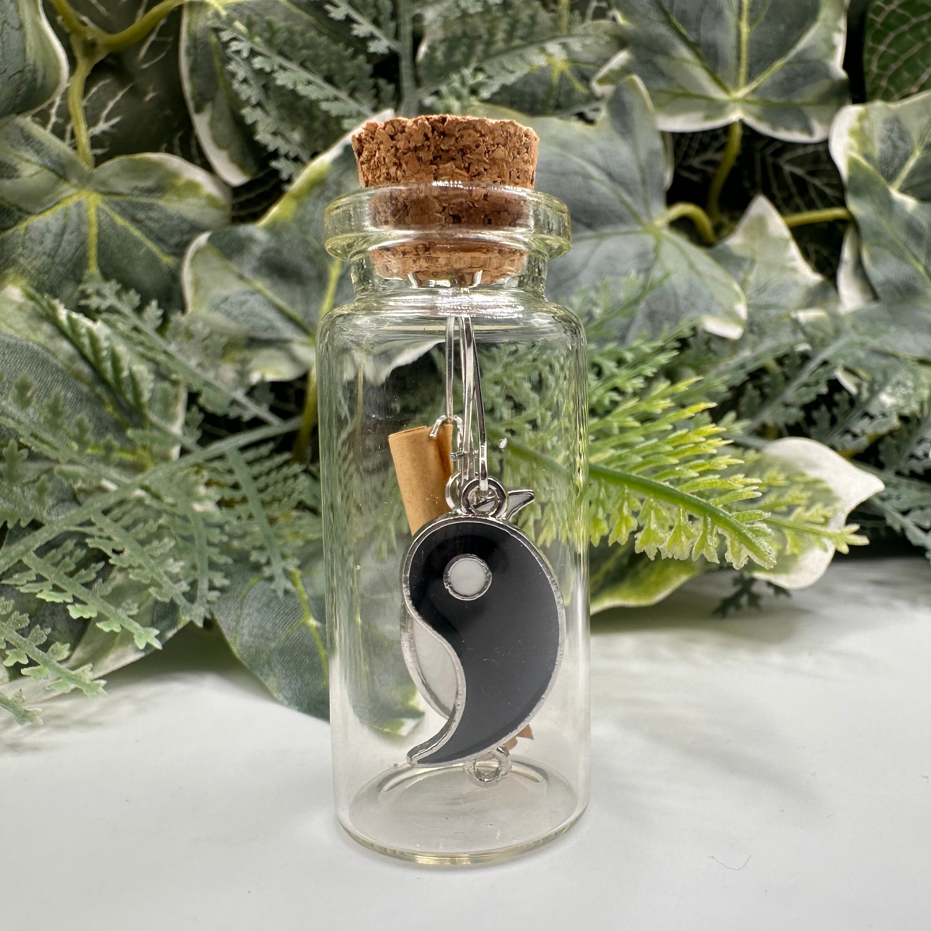 Yin Yang Bottled Charm Earrings