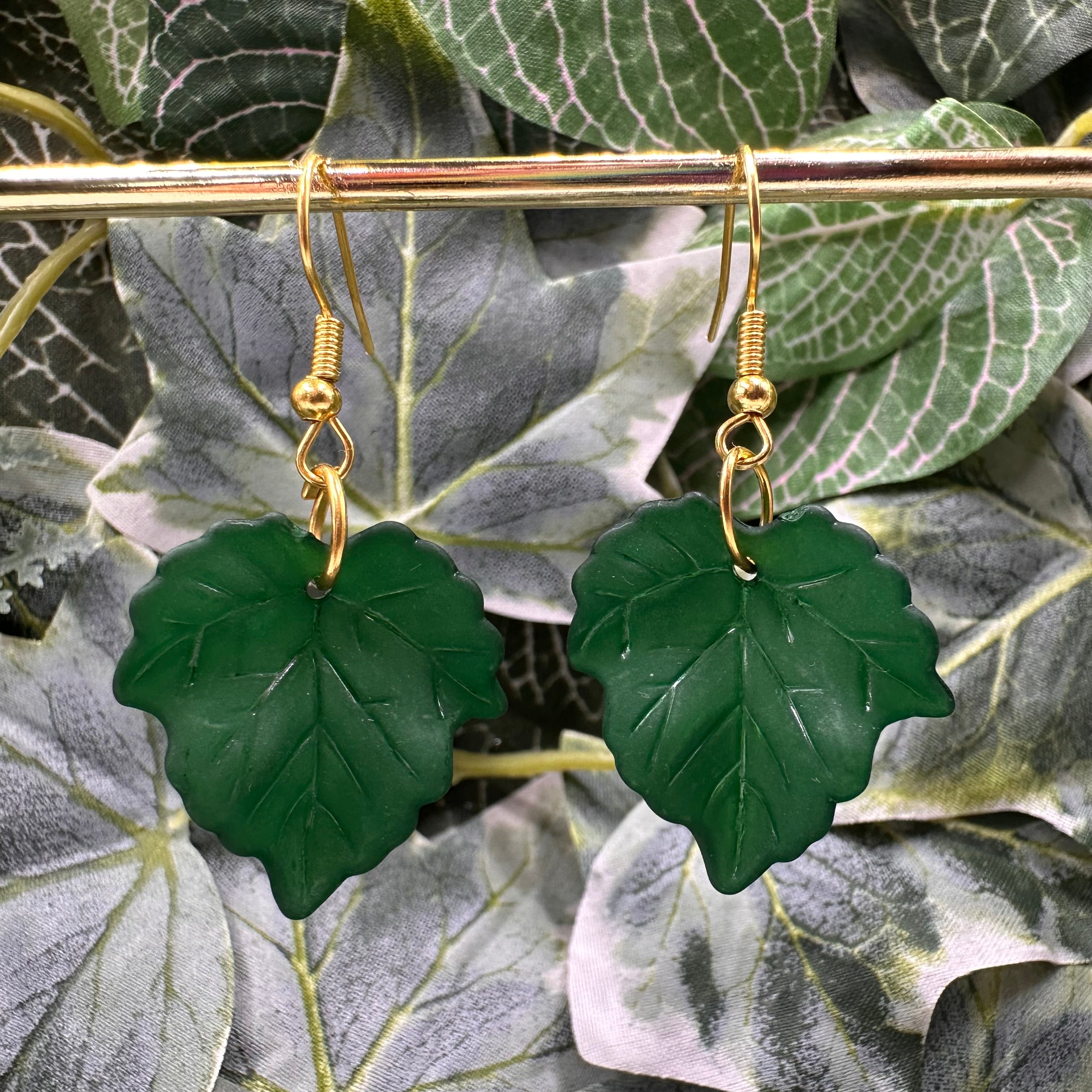 Deep Green Autumn Leaves