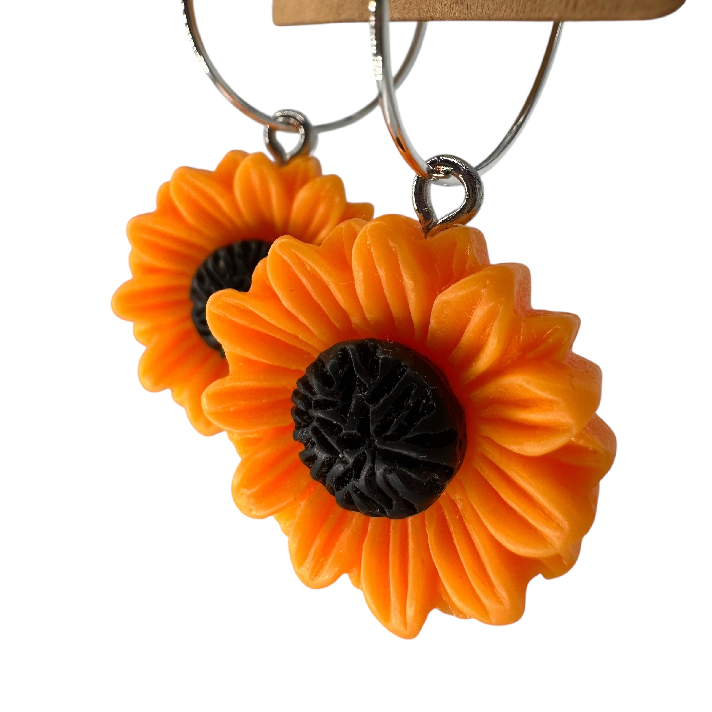 Sunflower Charm Earrings