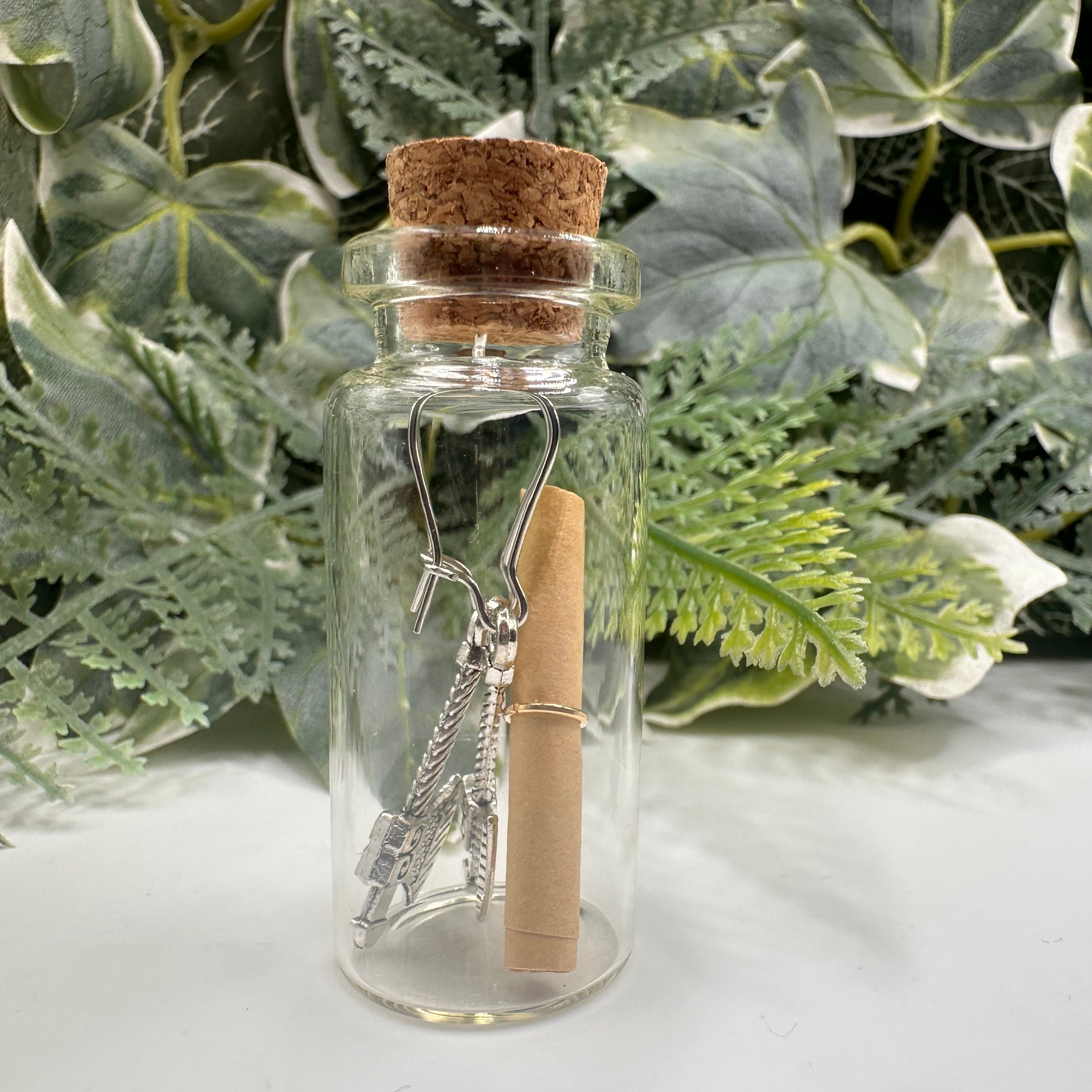 Axe Thrower Bottled Charm Earrings