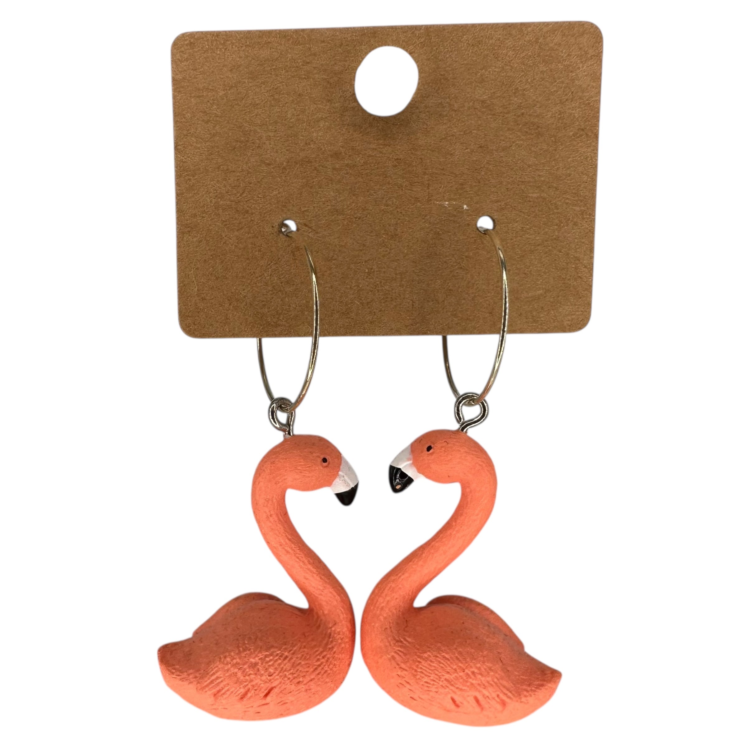 Flamingo Charm Earrings