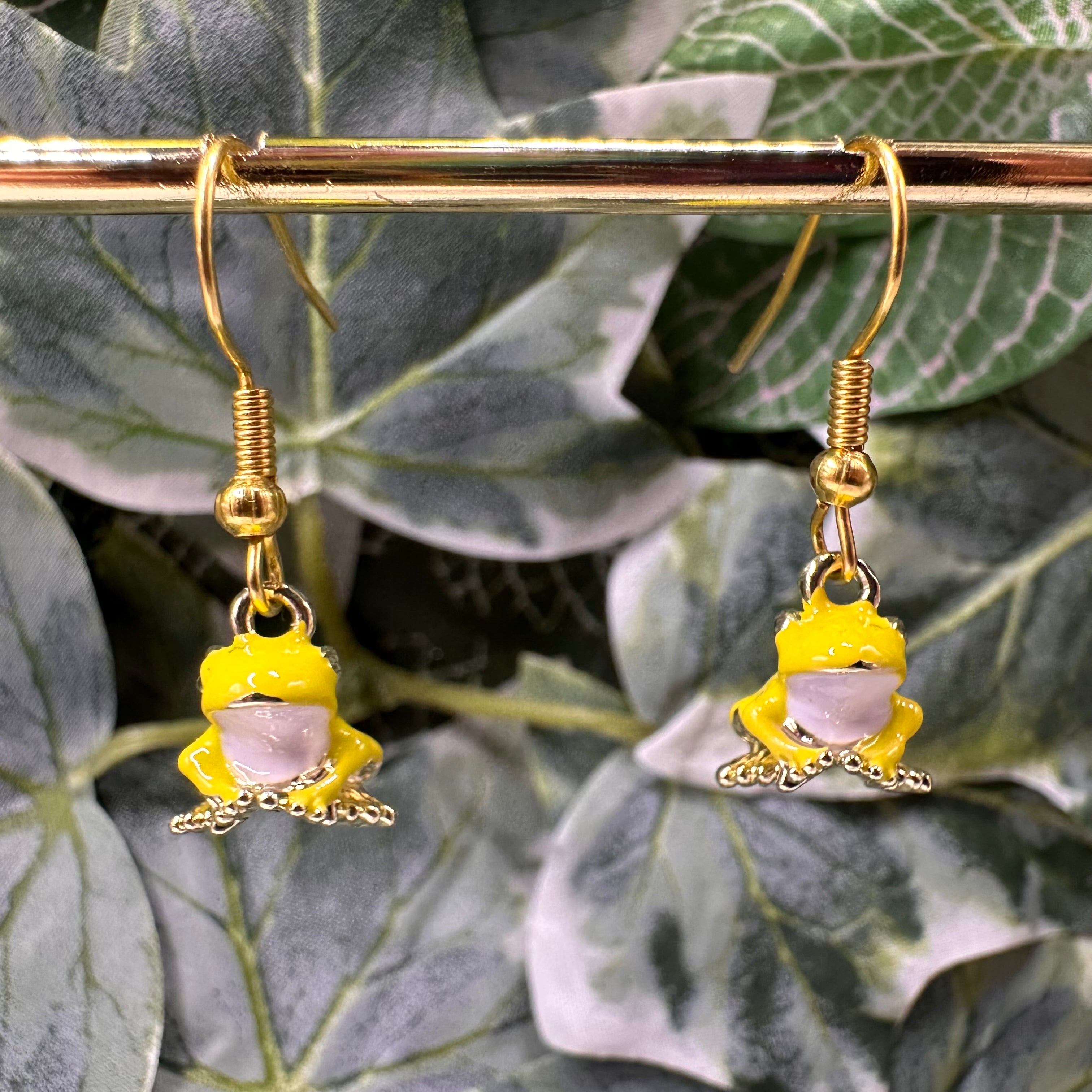 Frog Charm Earrings
