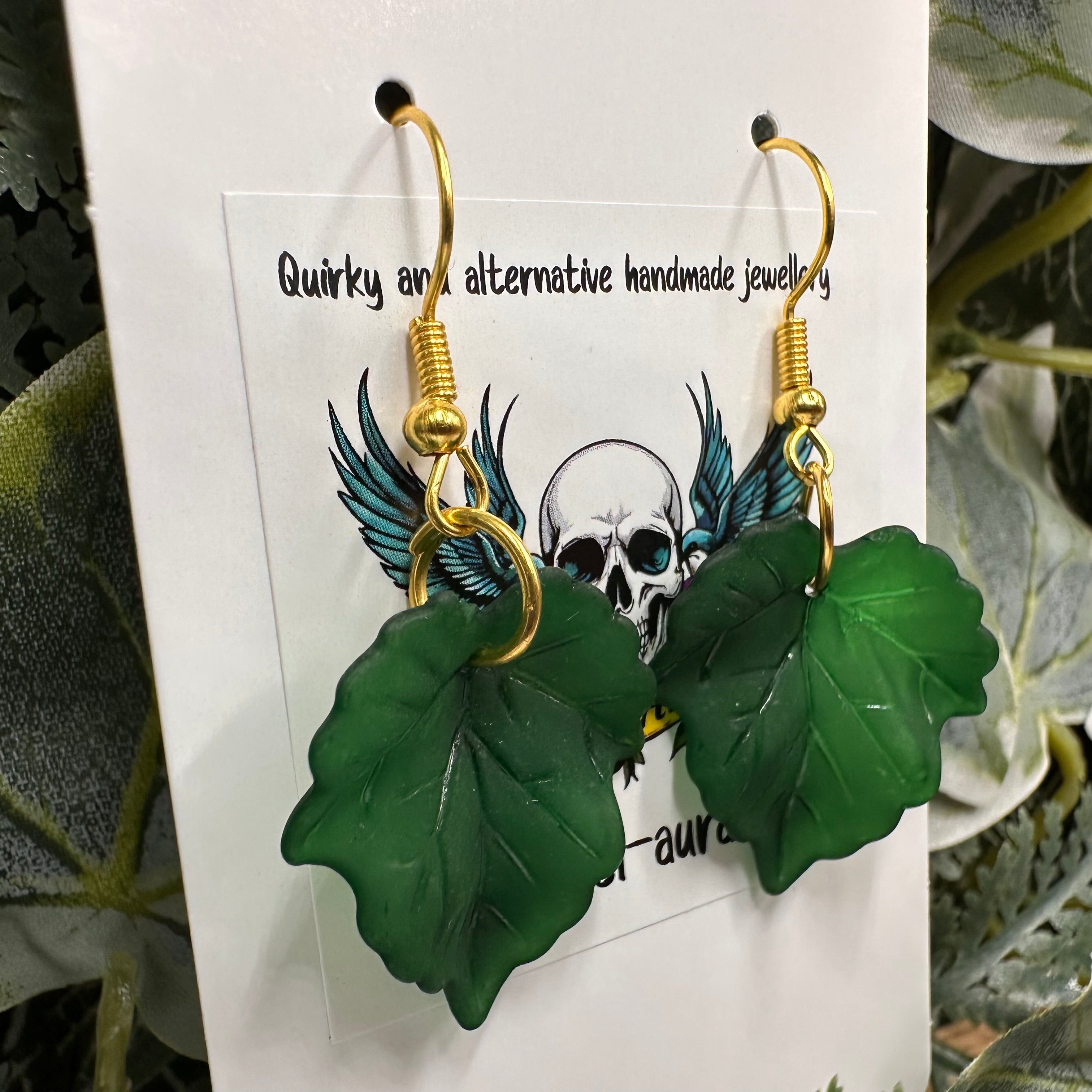 Deep Green Autumn Leaves