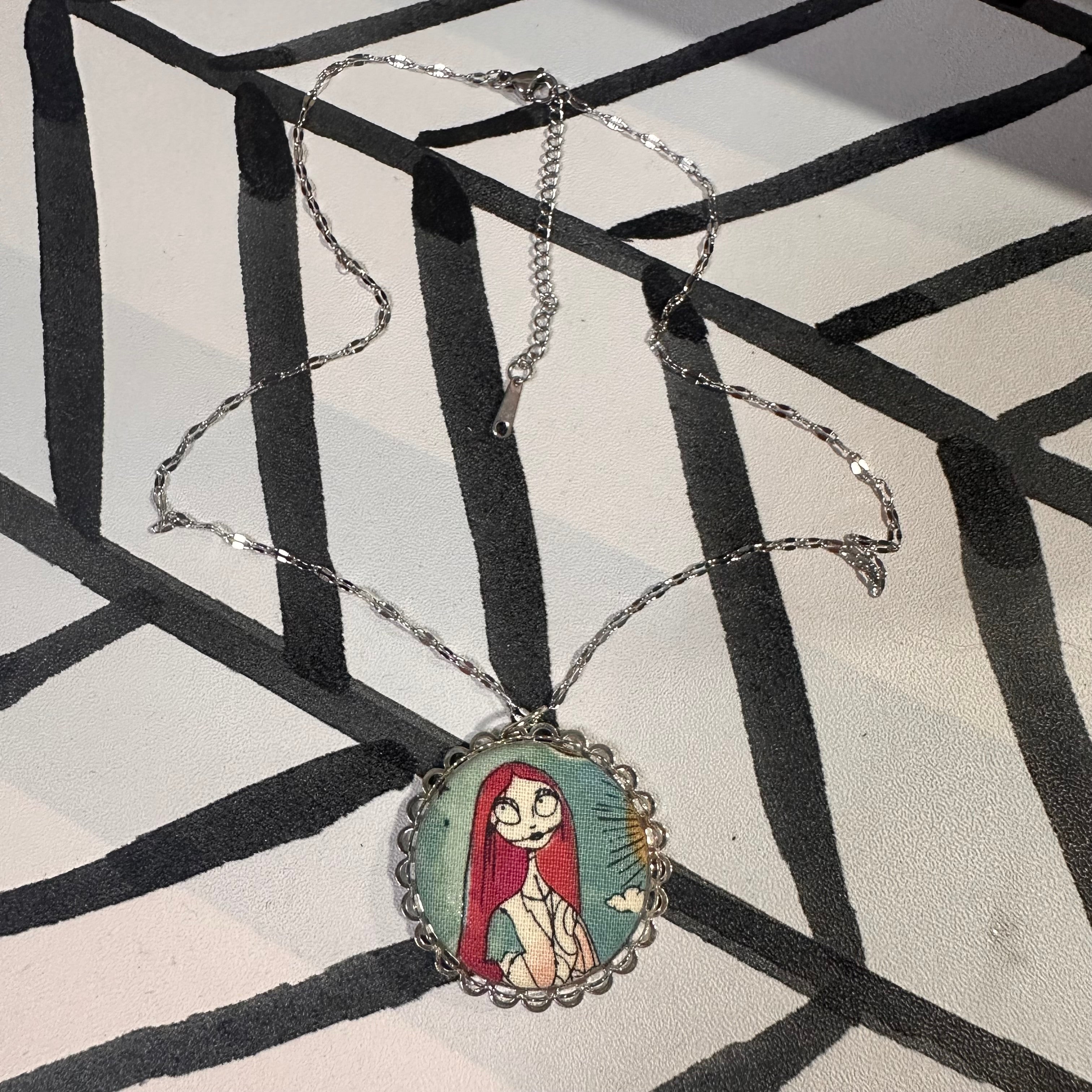 The Nightmare Before Christmas ~ Jack & Sally Necklaces