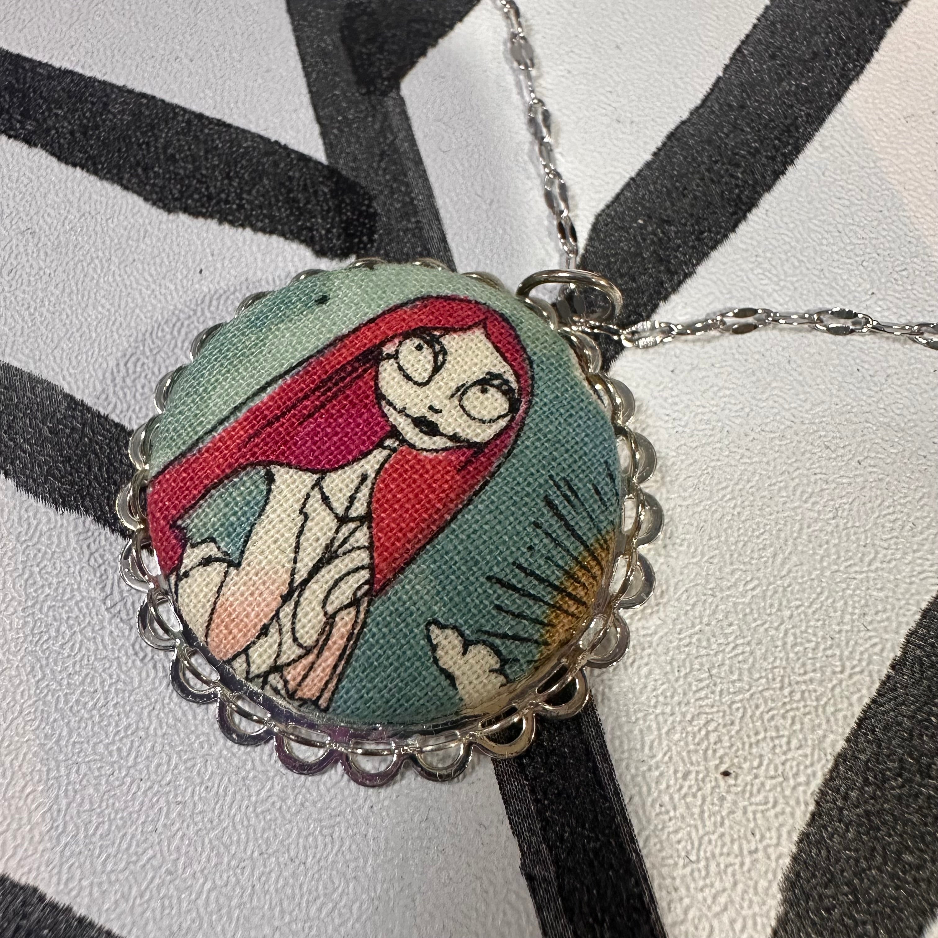 The Nightmare Before Christmas ~ Jack & Sally Necklaces