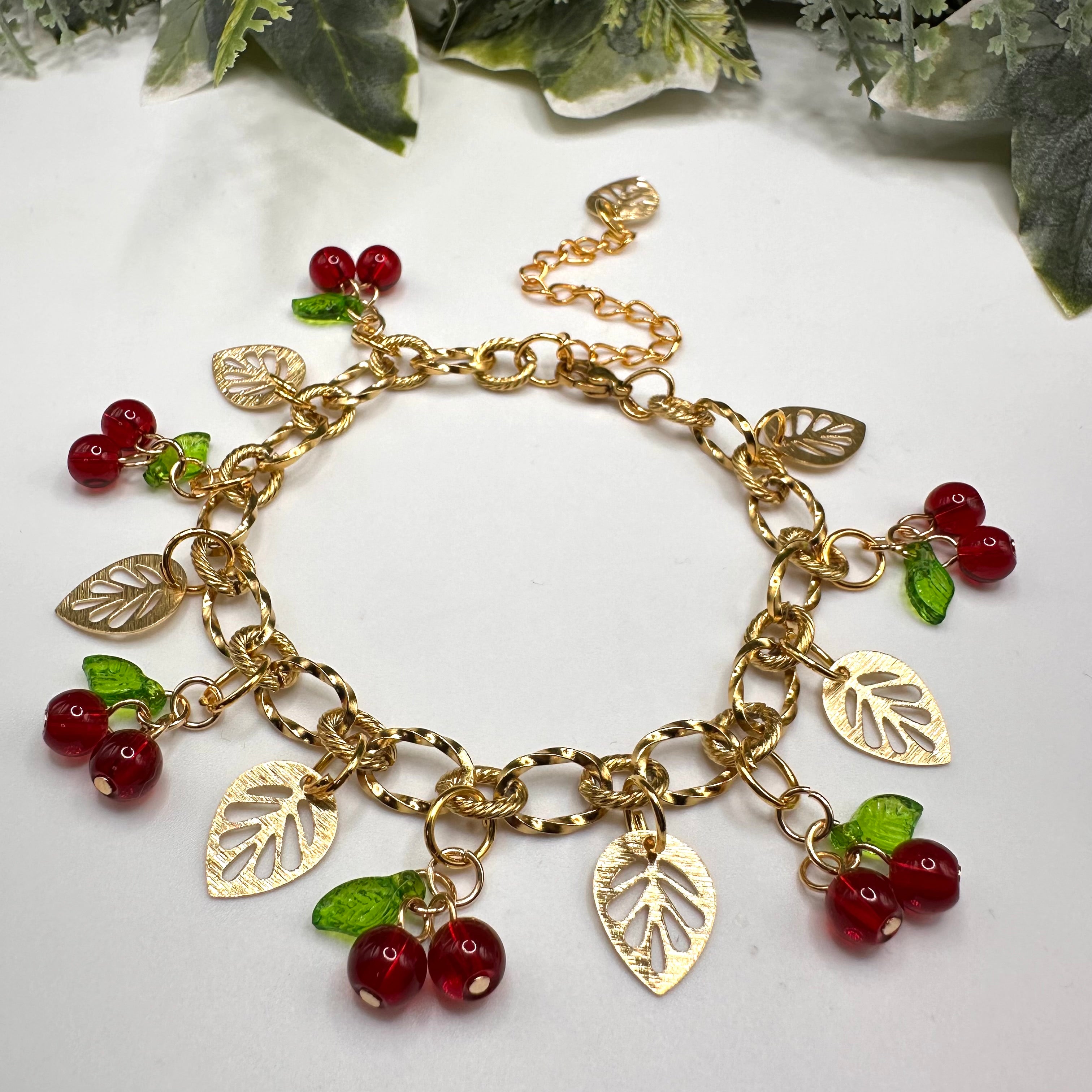 Cherry Garden Charm Bracelet