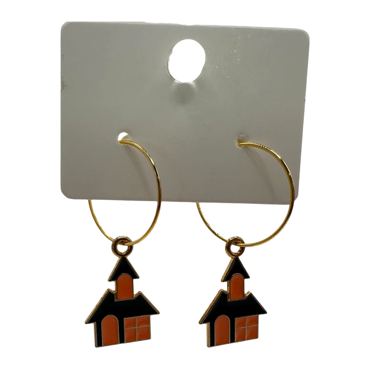 Little Haunted House Charm Earrings