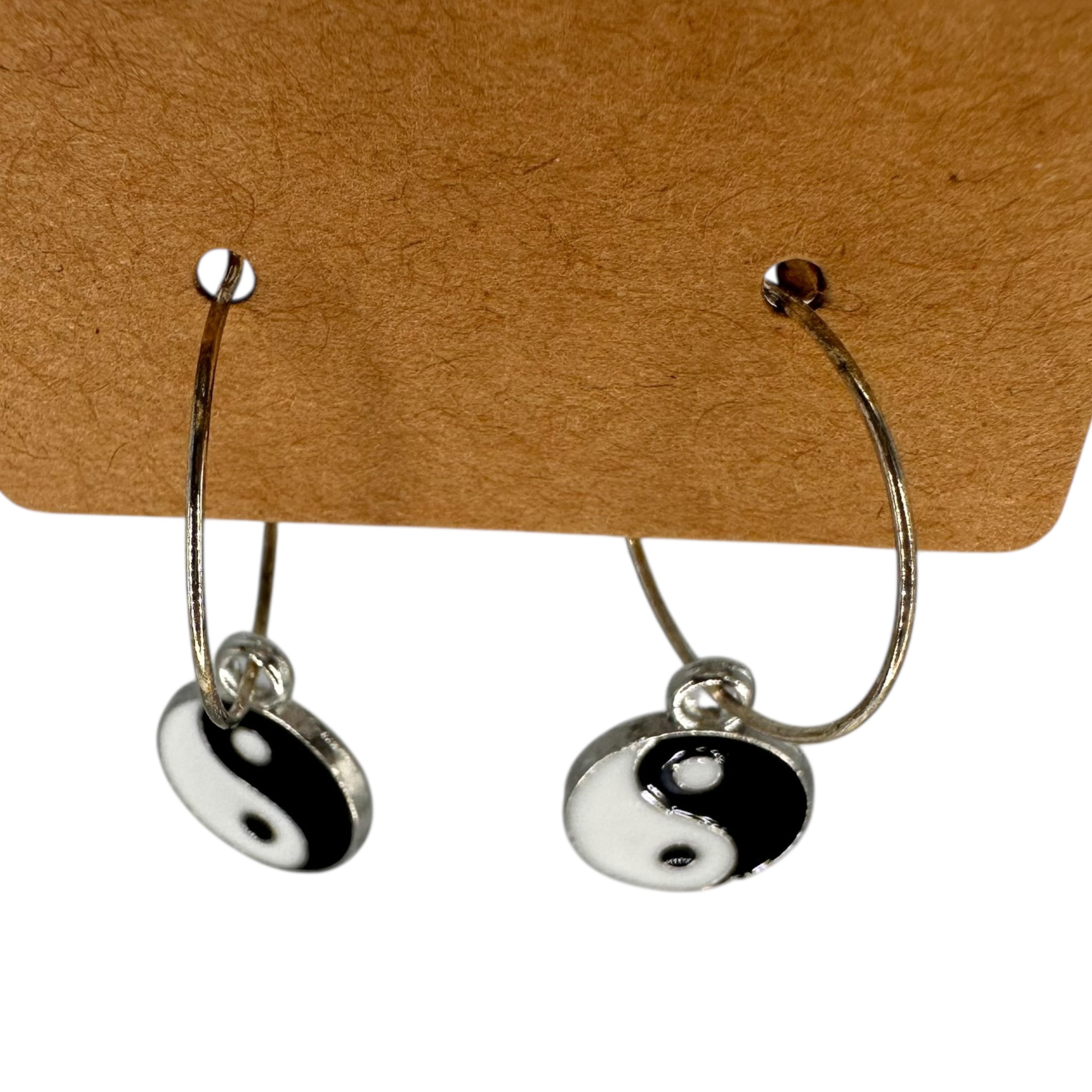 Mini Yin Yang Charm Earrings