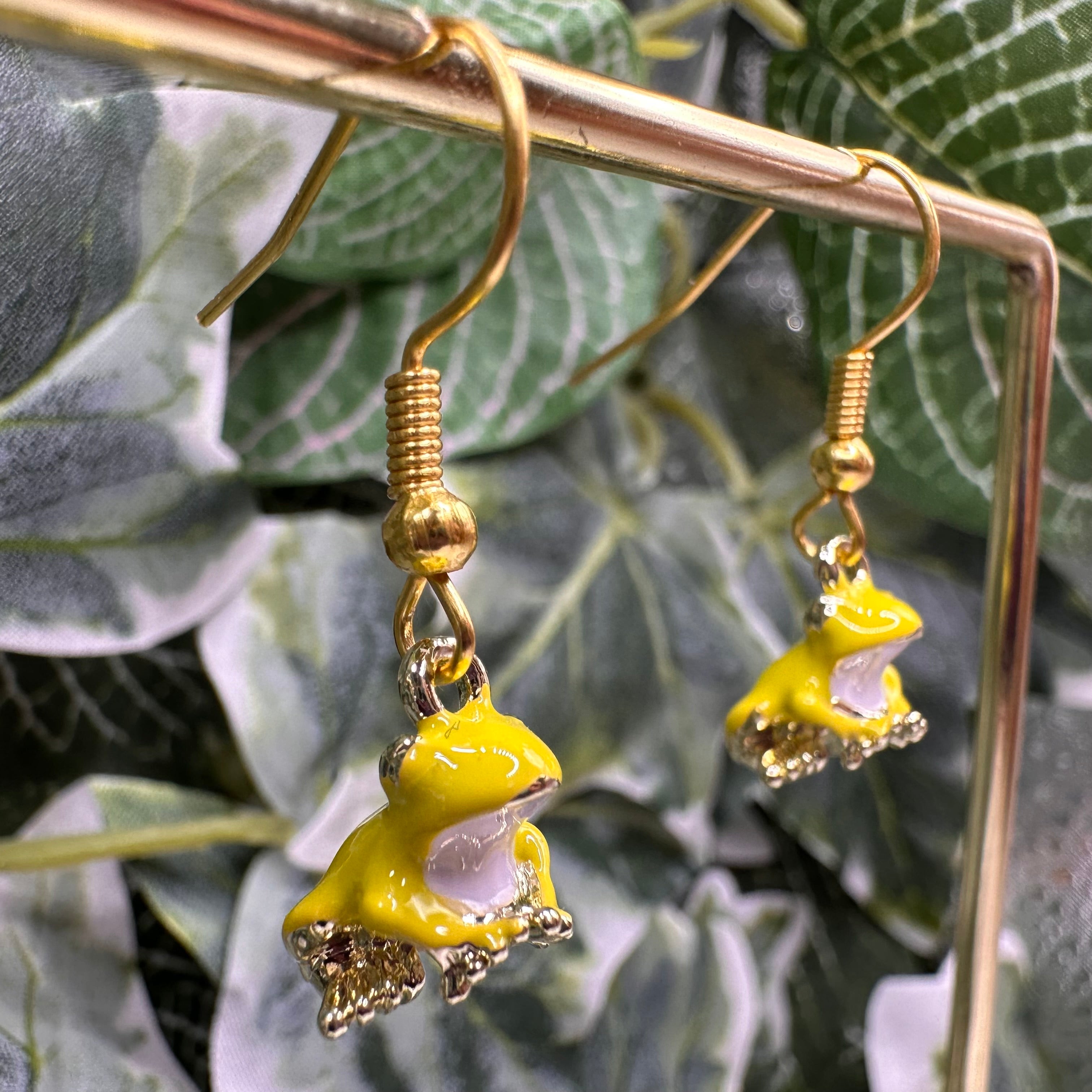 Frog Charm Earrings