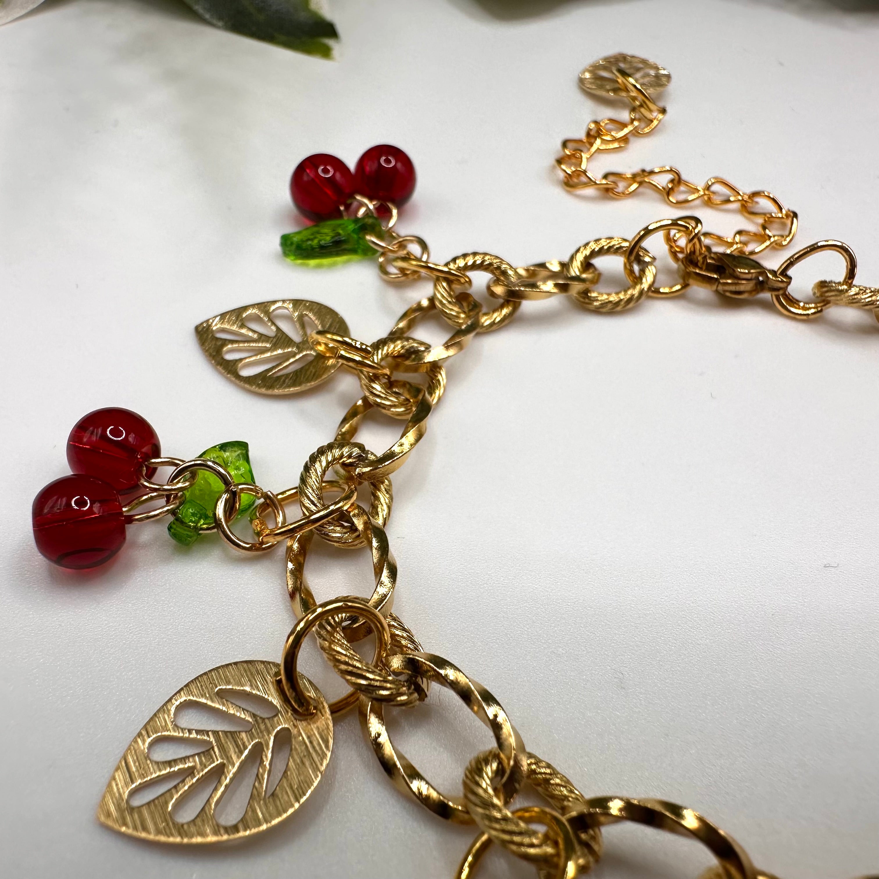Cherry Garden Charm Bracelet