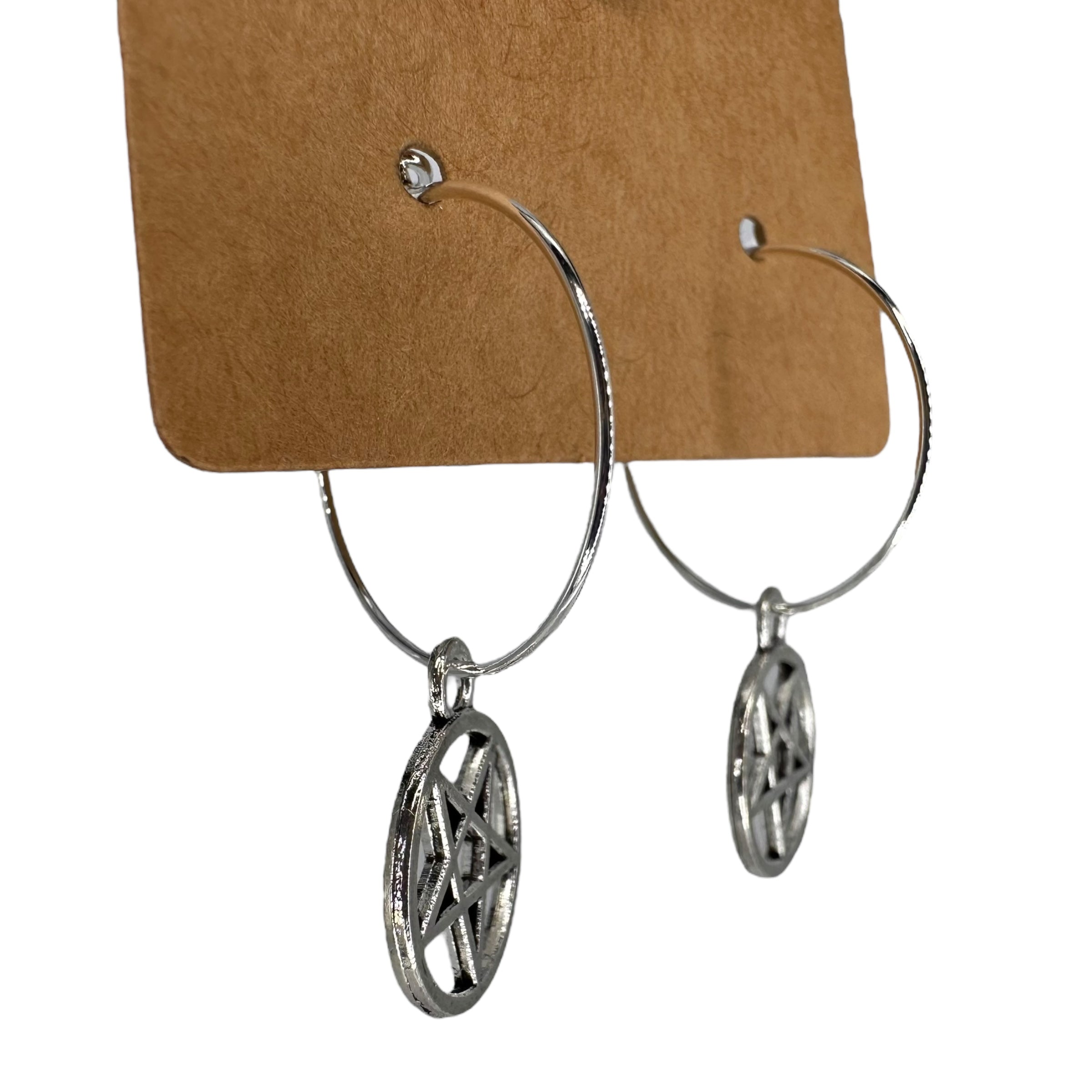 Pentacle Charm Earrings