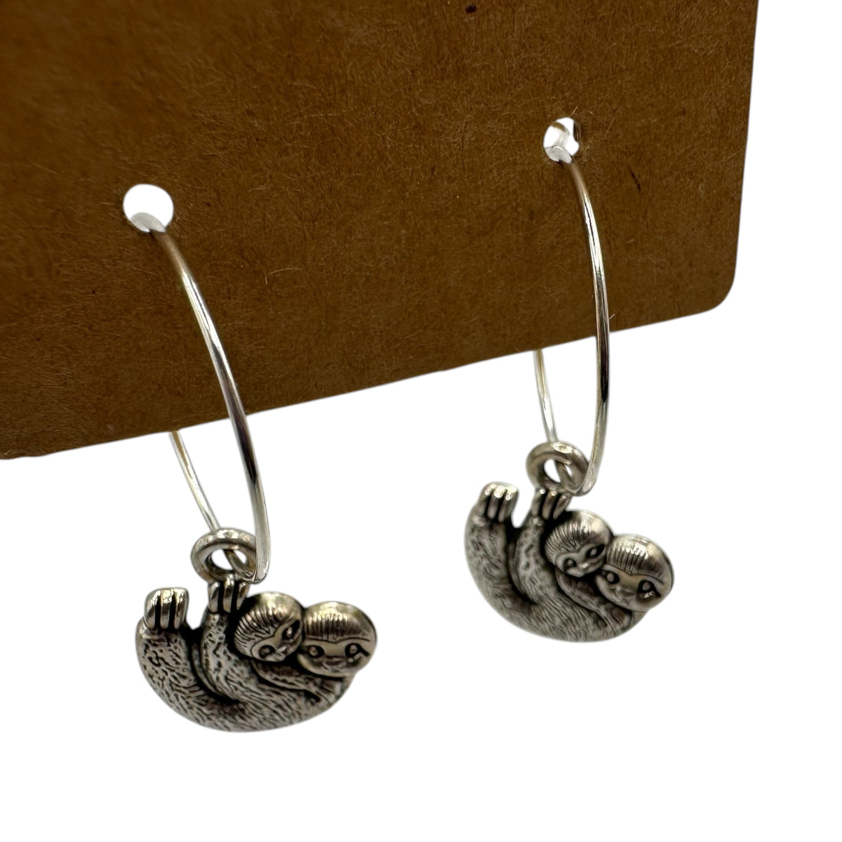 Mama and Baby Sloth Charm Earrings