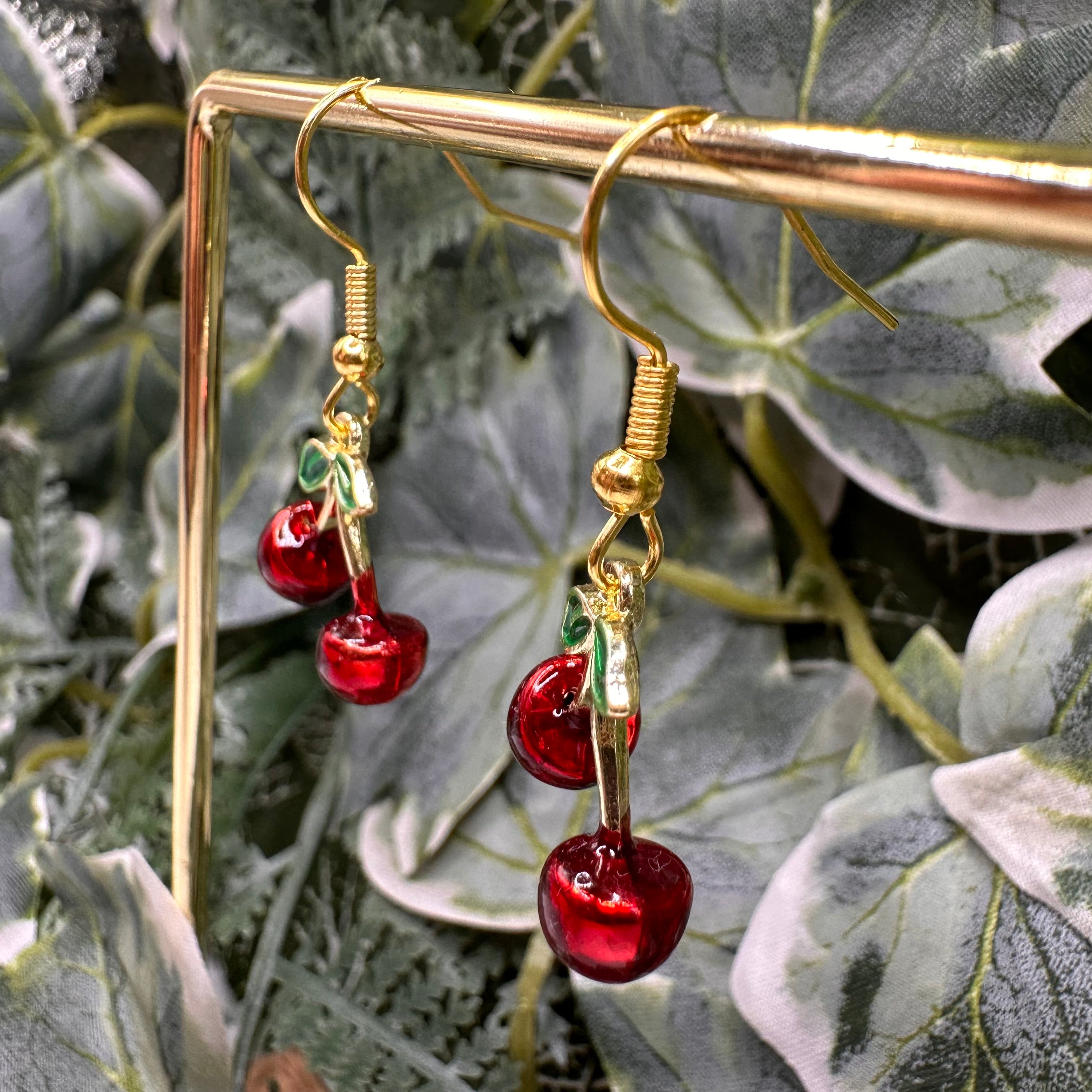 Cherry Charm Earrings