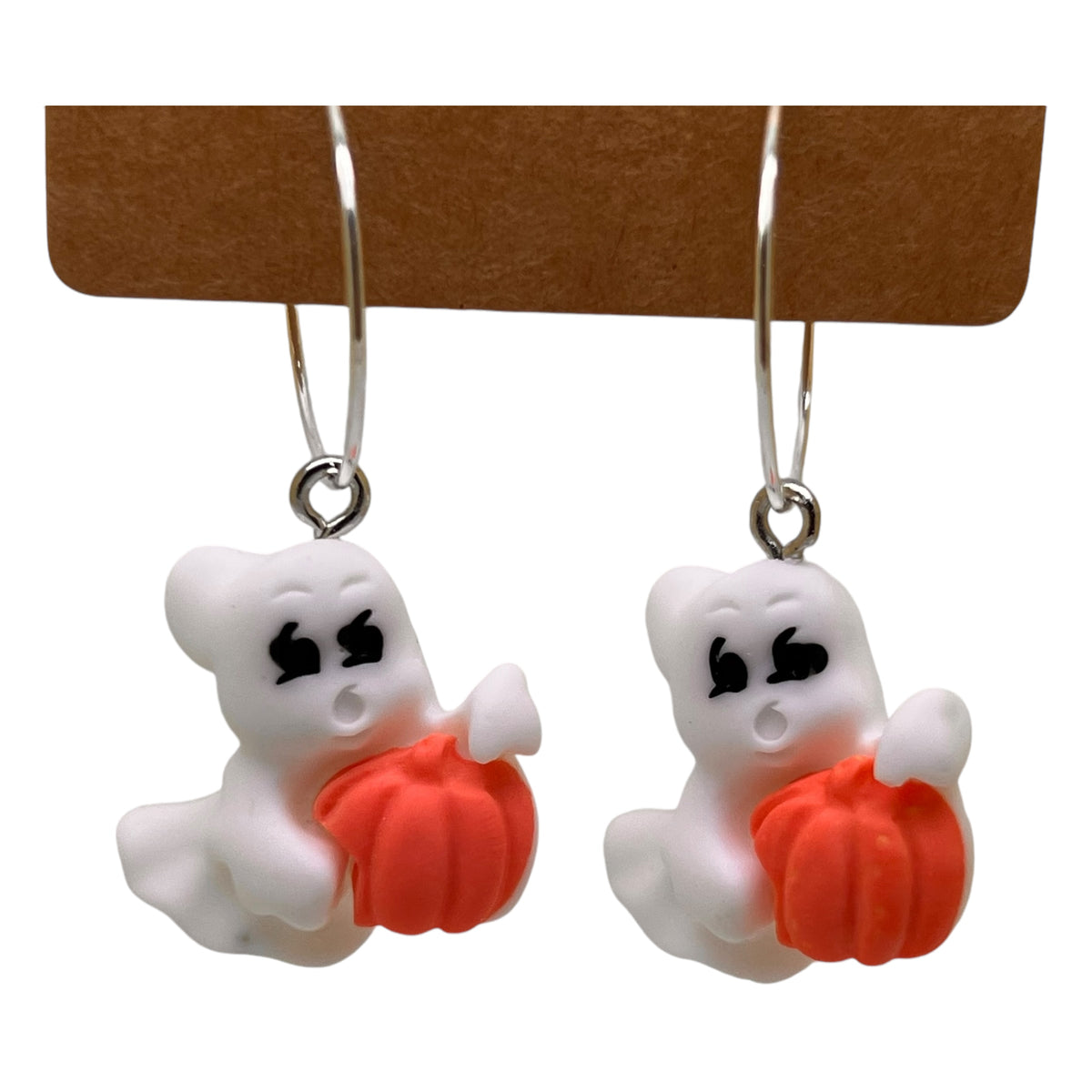 Trick or treat ghost charm earrings — Rebel Aura handmade jewellery