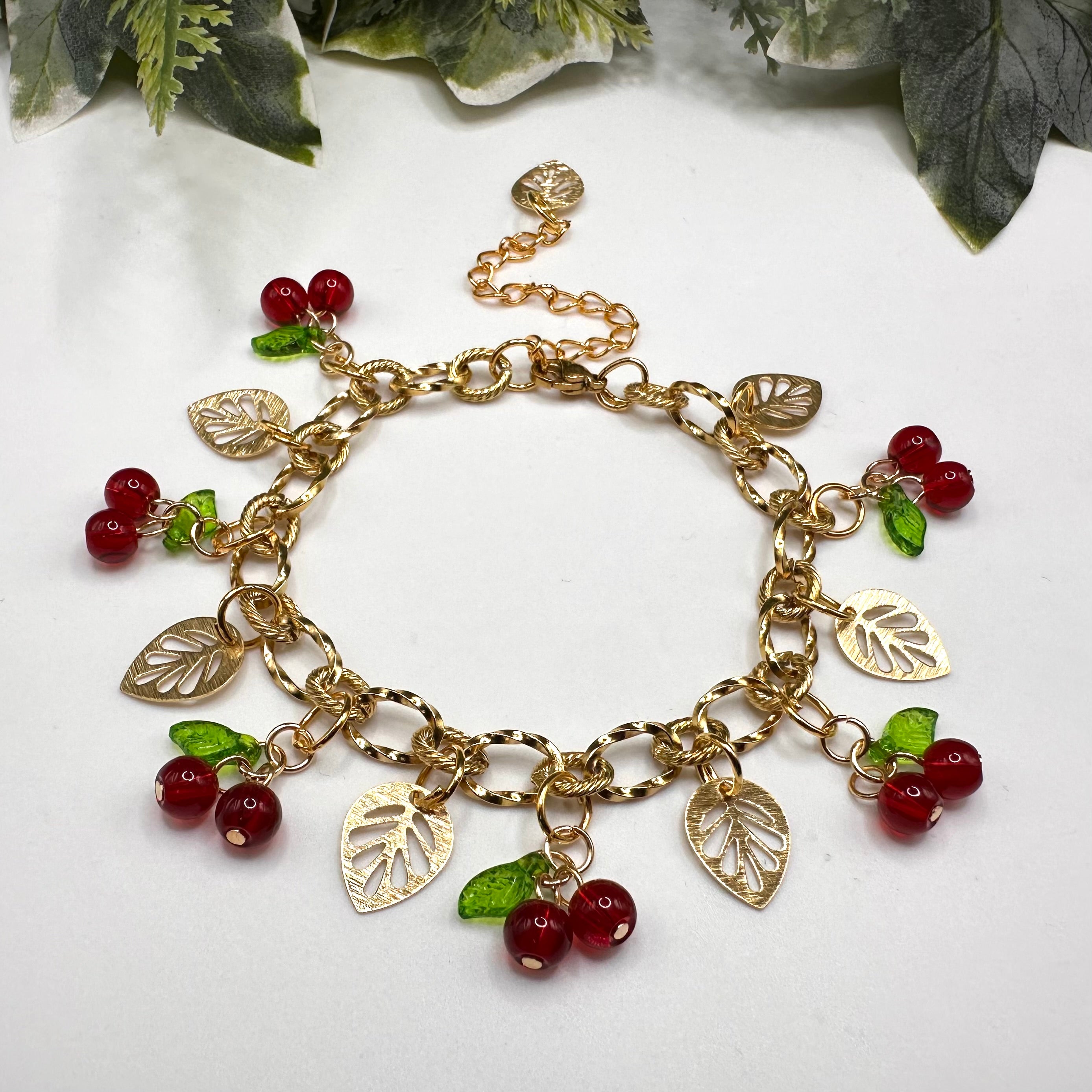 Cherry Garden Charm Bracelet