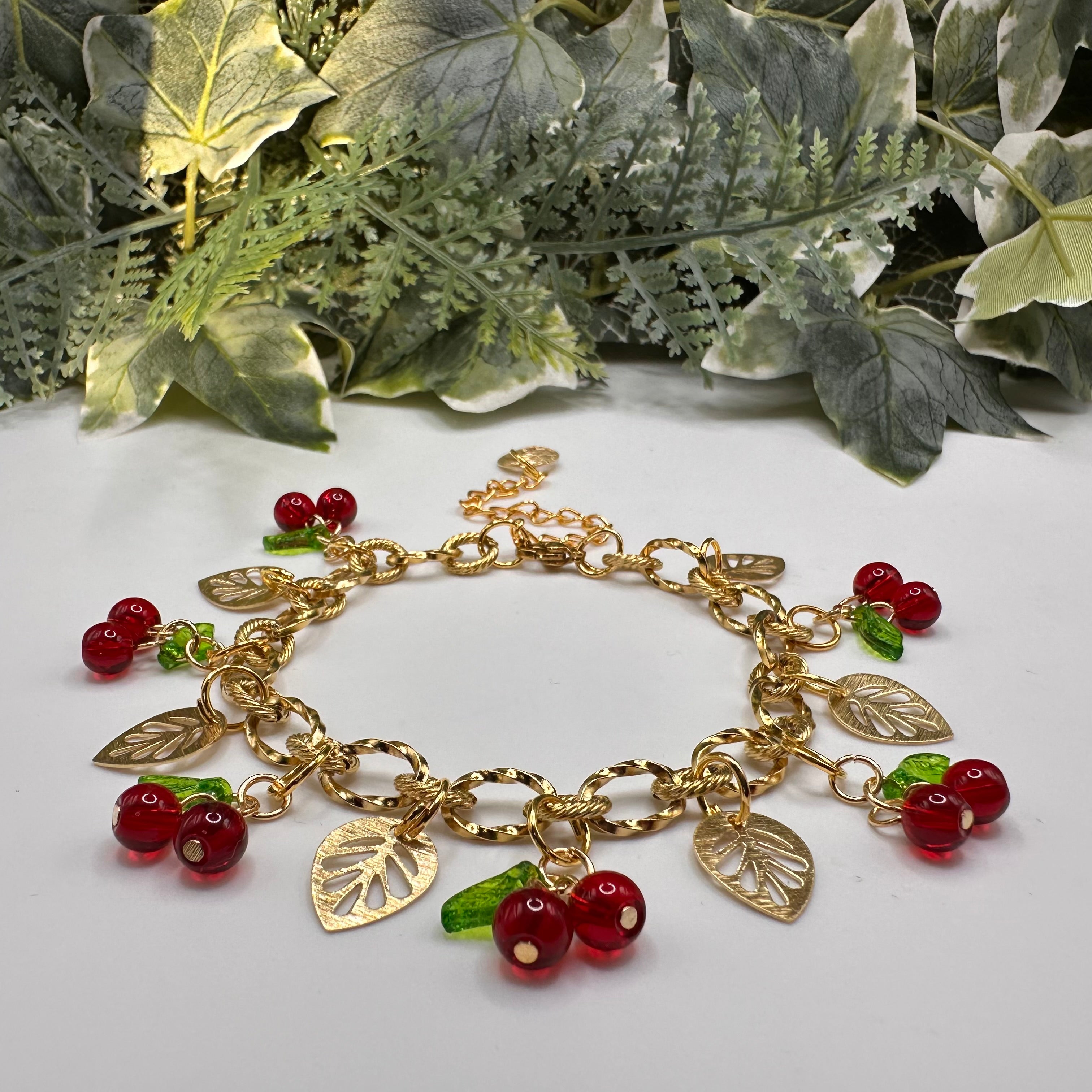 Cherry Garden Charm Bracelet