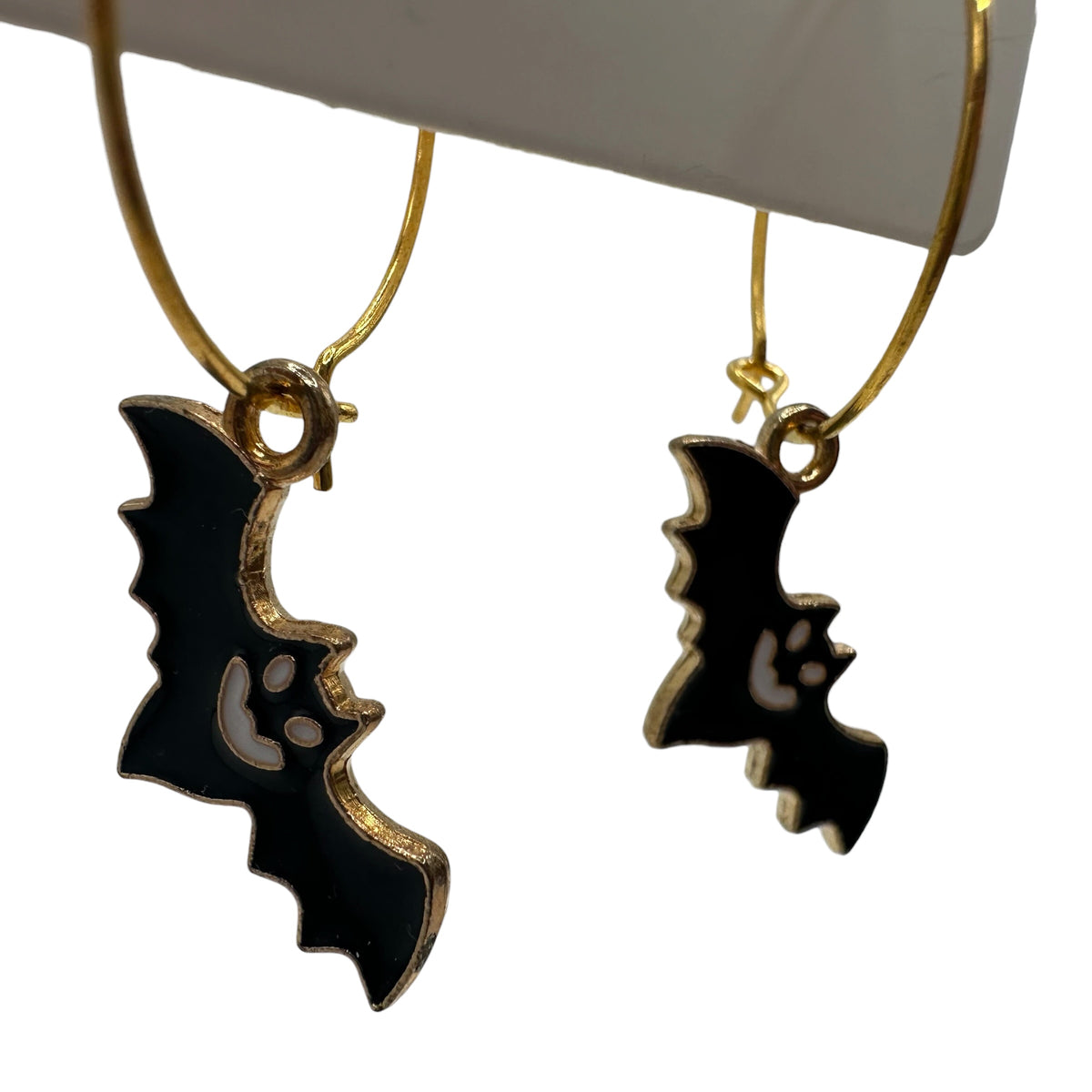 Eerie Bat Charm Earrings