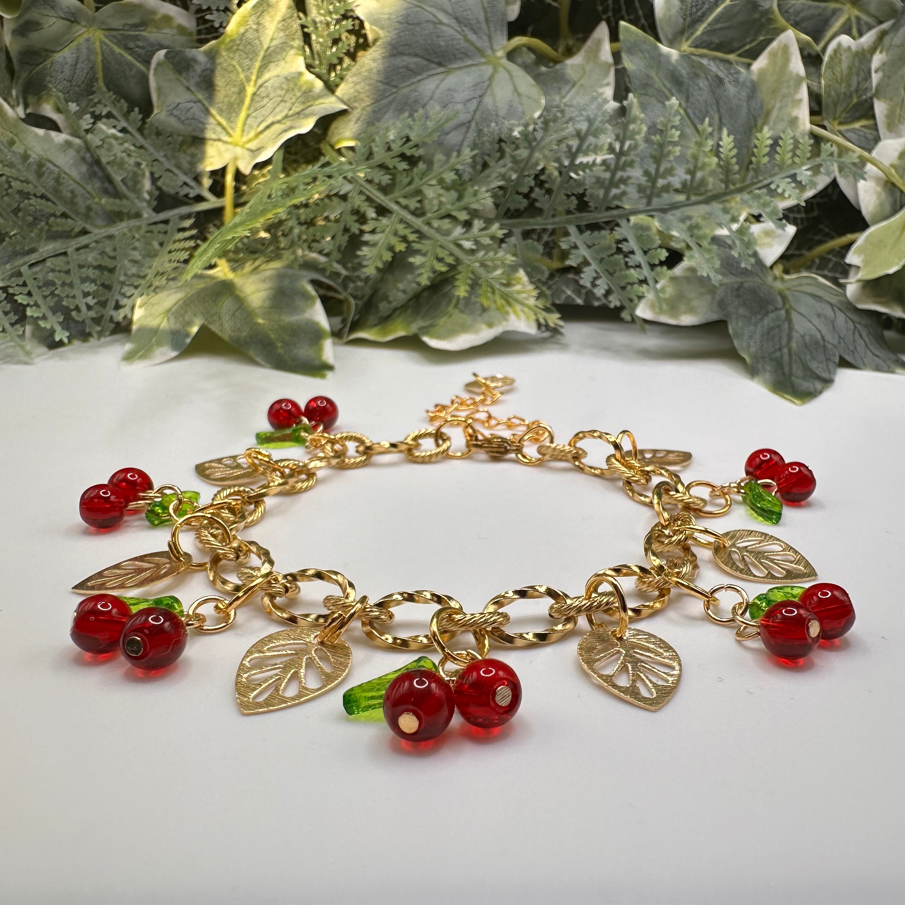 Cherry Garden Charm Bracelet