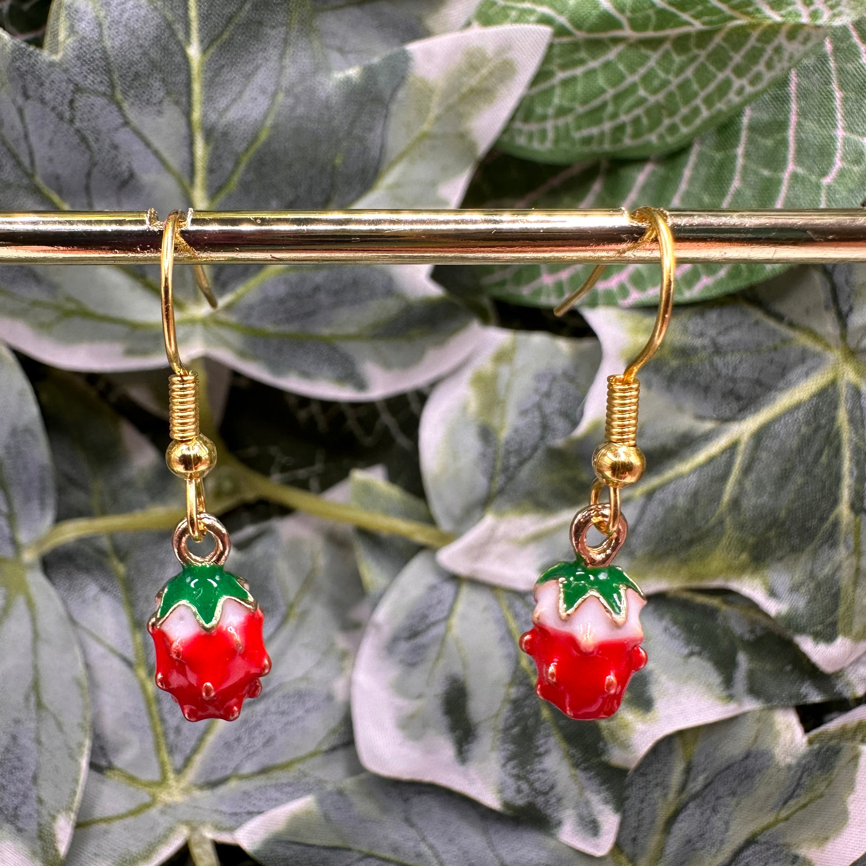Strawberry Charm Earrings